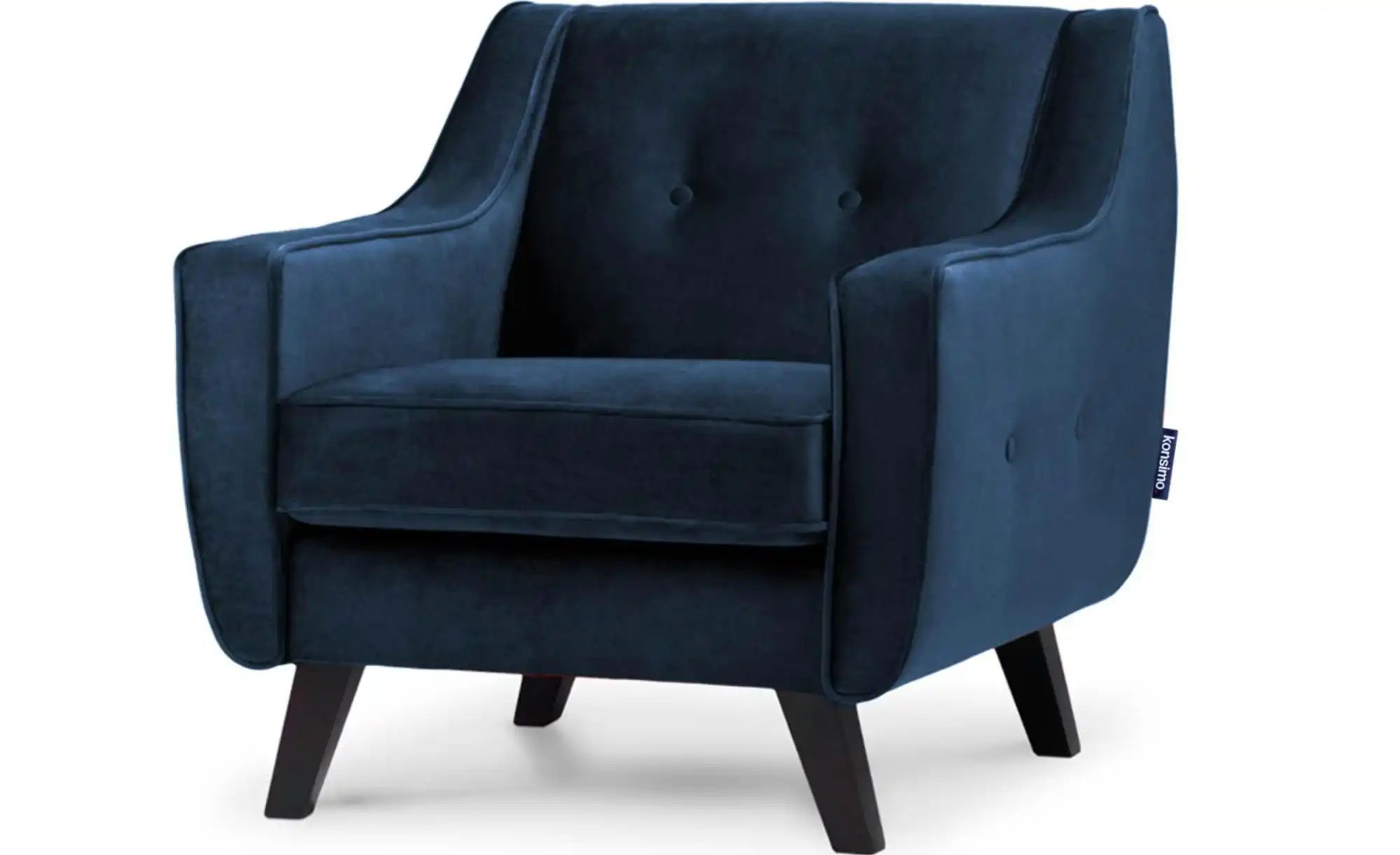 KONSIMO Sessel  Terso ¦ blau ¦ Maße (cm): B: 84 H: 81 Polstermöbel > Sessel günstig online kaufen