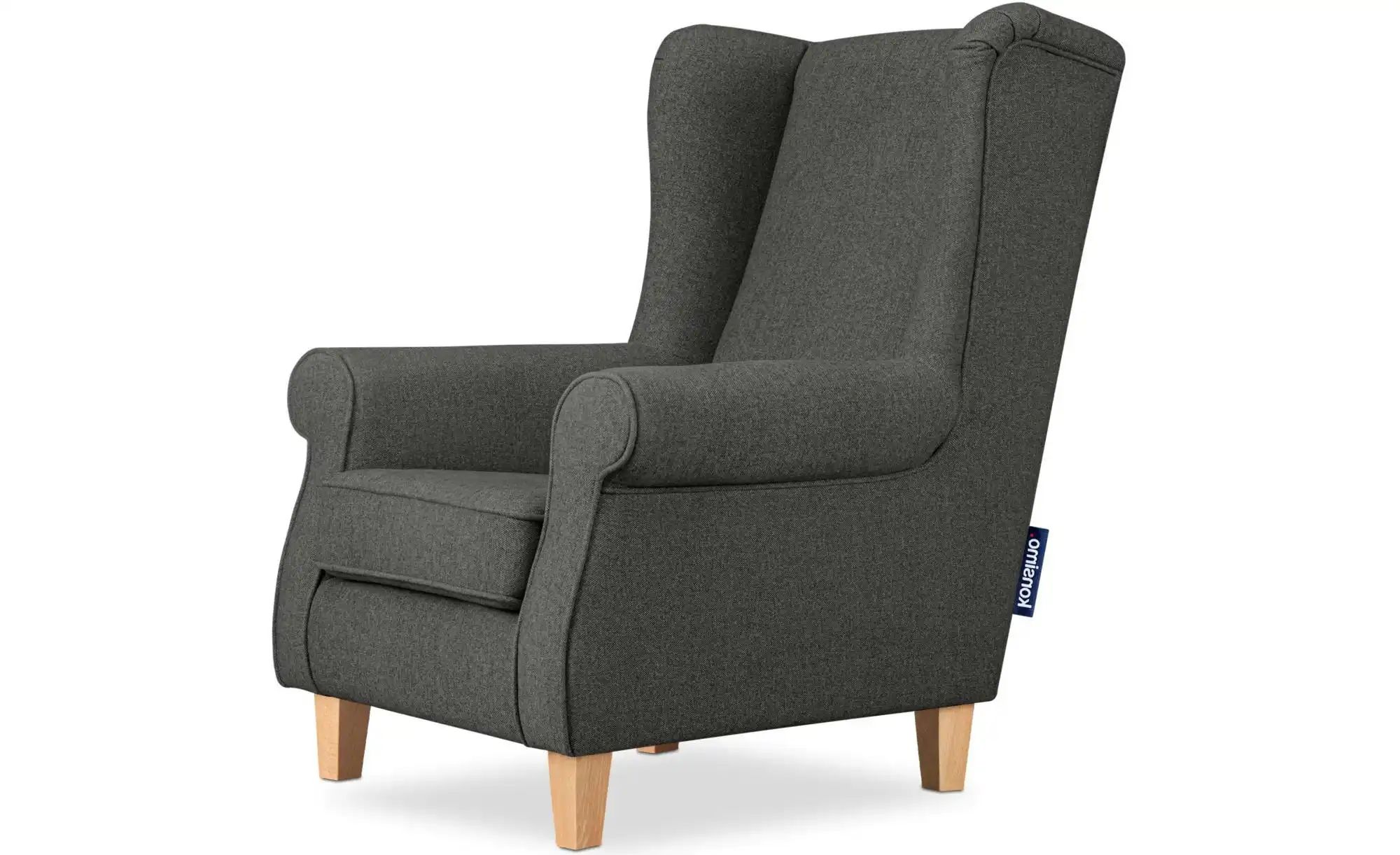 KONSIMO Ohrensessel  Miles ¦ grau ¦ Maße (cm): B: 82 H: 105 Polstermöbel > günstig online kaufen