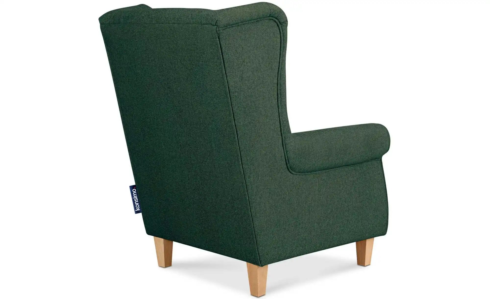 KONSIMO Ohrensessel  Miles ¦ blau ¦ Maße (cm): B: 82 H: 105 Polstermöbel > günstig online kaufen
