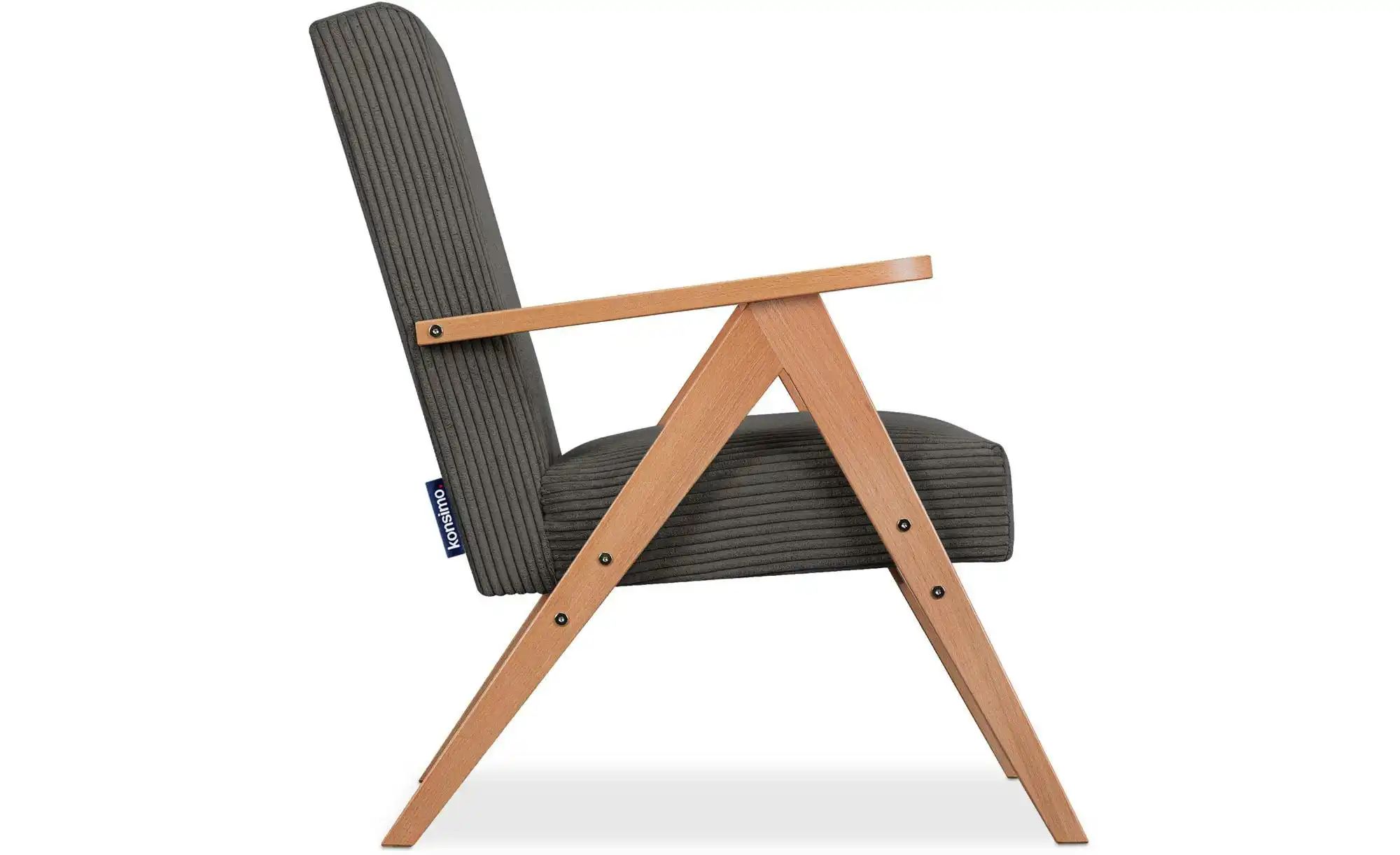 Thumbnail - KONSIMO Sessel  Naset ¦ grau ¦ Maße (cm): B: 60 H: 90 Polstermöbel > Sessel > Polstersessel - Höffner