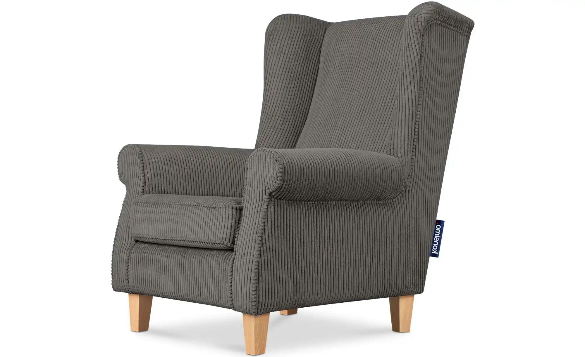 KONSIMO Ohrensessel  Miles ¦ grau ¦ Maße (cm): B: 82 H: 105 Polstermöbel > günstig online kaufen