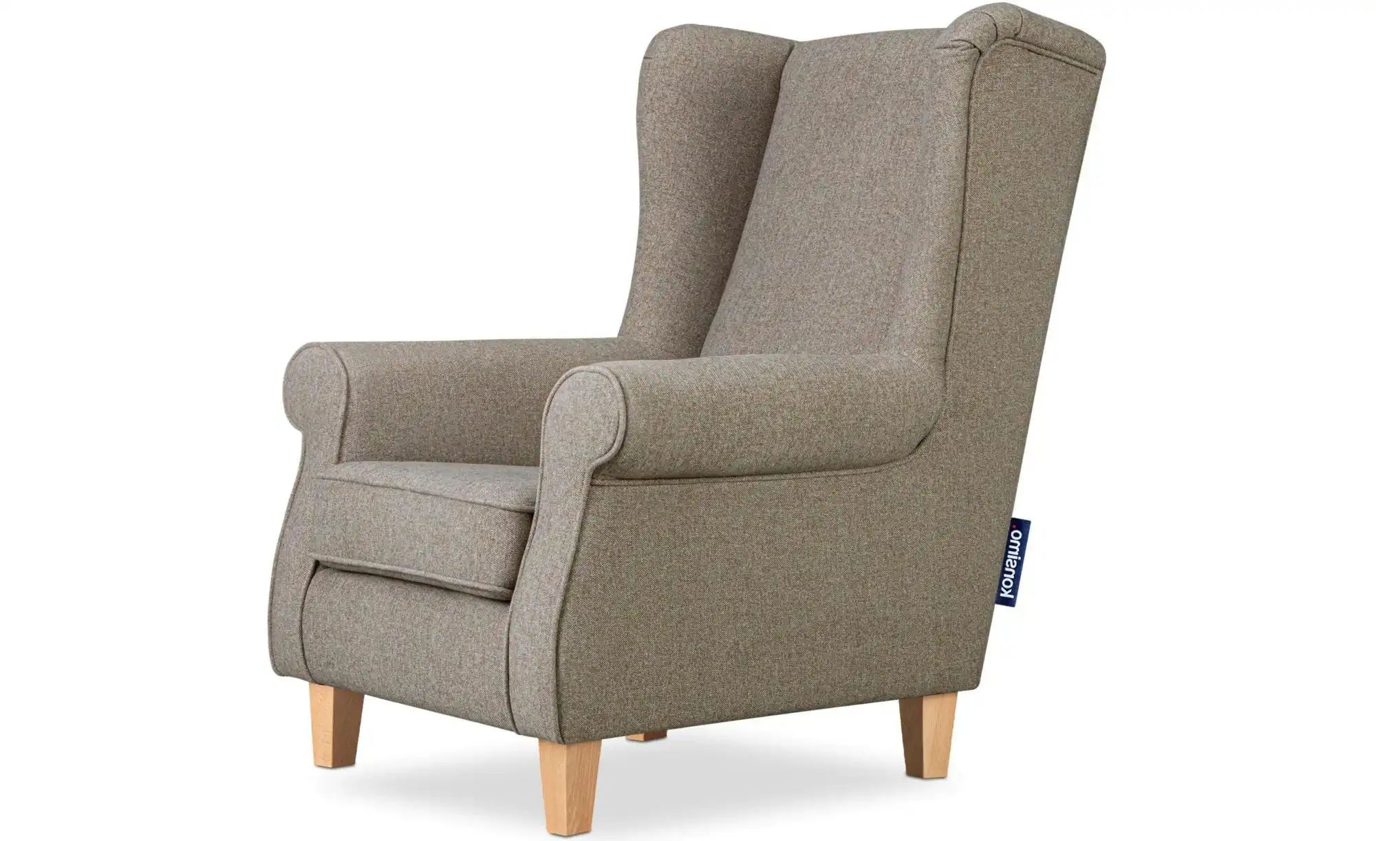 KONSIMO Ohrensessel  Miles ¦ braun ¦ Maße (cm): B: 82 H: 105 Polstermöbel > günstig online kaufen