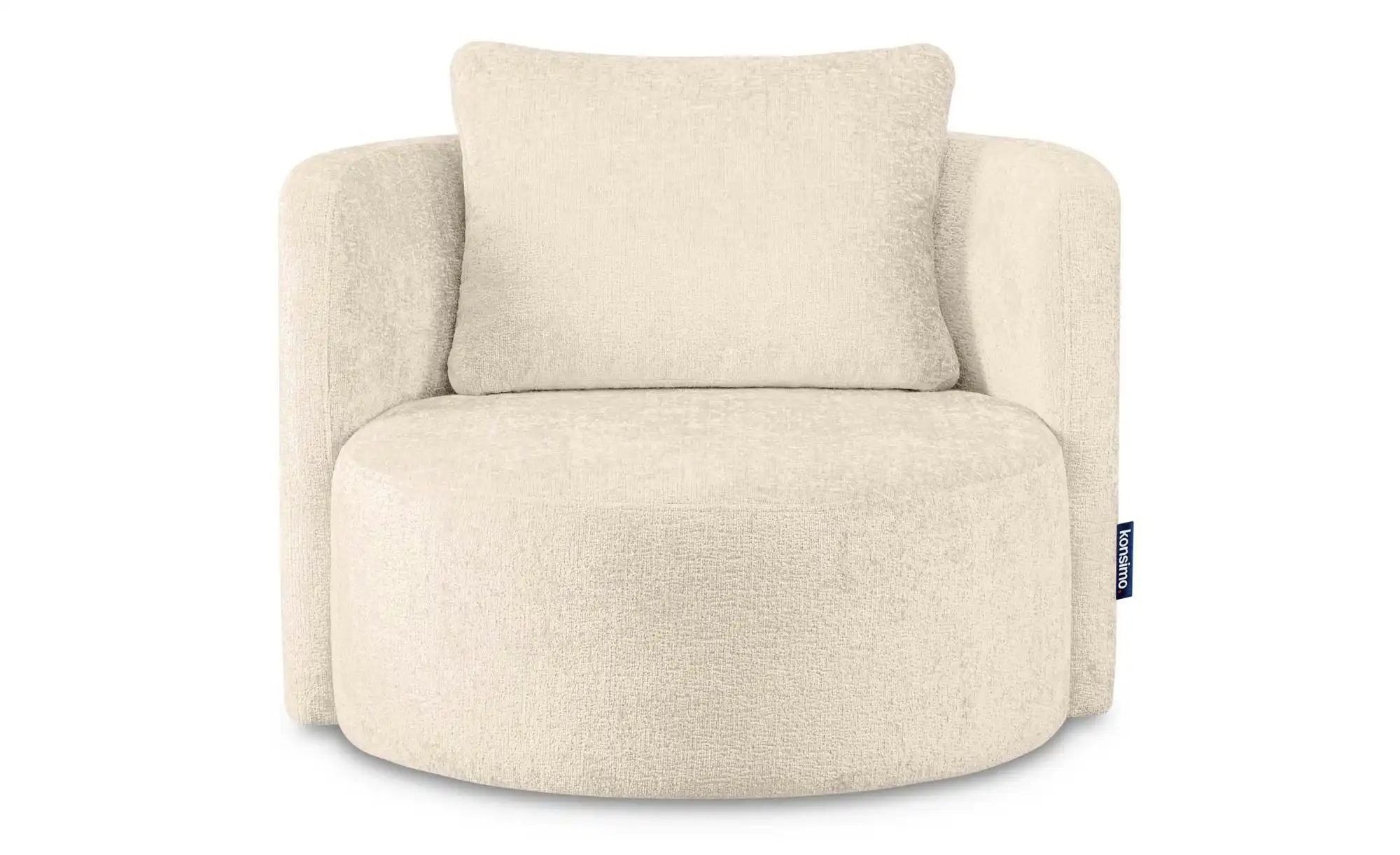 KONSIMO Drehsessel  Raggi ¦ creme ¦ Maße (cm): B: 92 H: 75 Polstermöbel > S günstig online kaufen