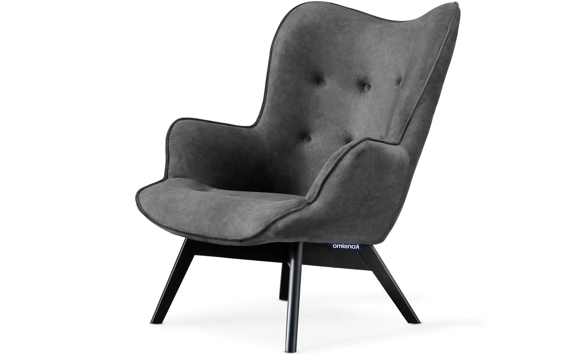 KONSIMO Sessel  Glori ¦ grau ¦ Maße (cm): B: 78 H: 94 Polstermöbel > Sessel günstig online kaufen