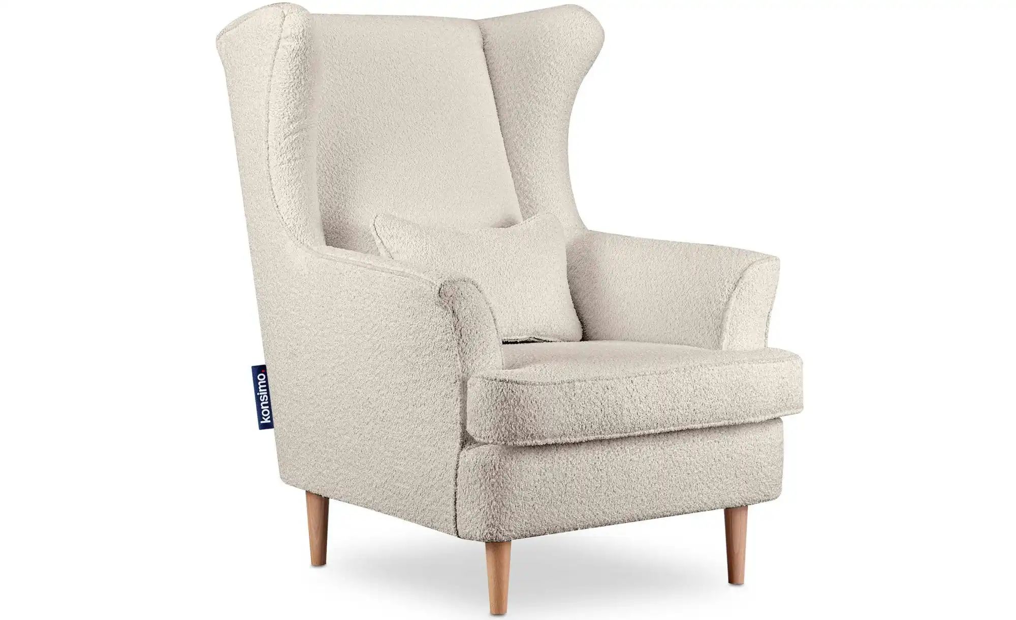 KONSIMO Ohrensessel  Stralis ¦ creme ¦ Maße (cm): B: 82 H: 108 Polstermöbel günstig online kaufen