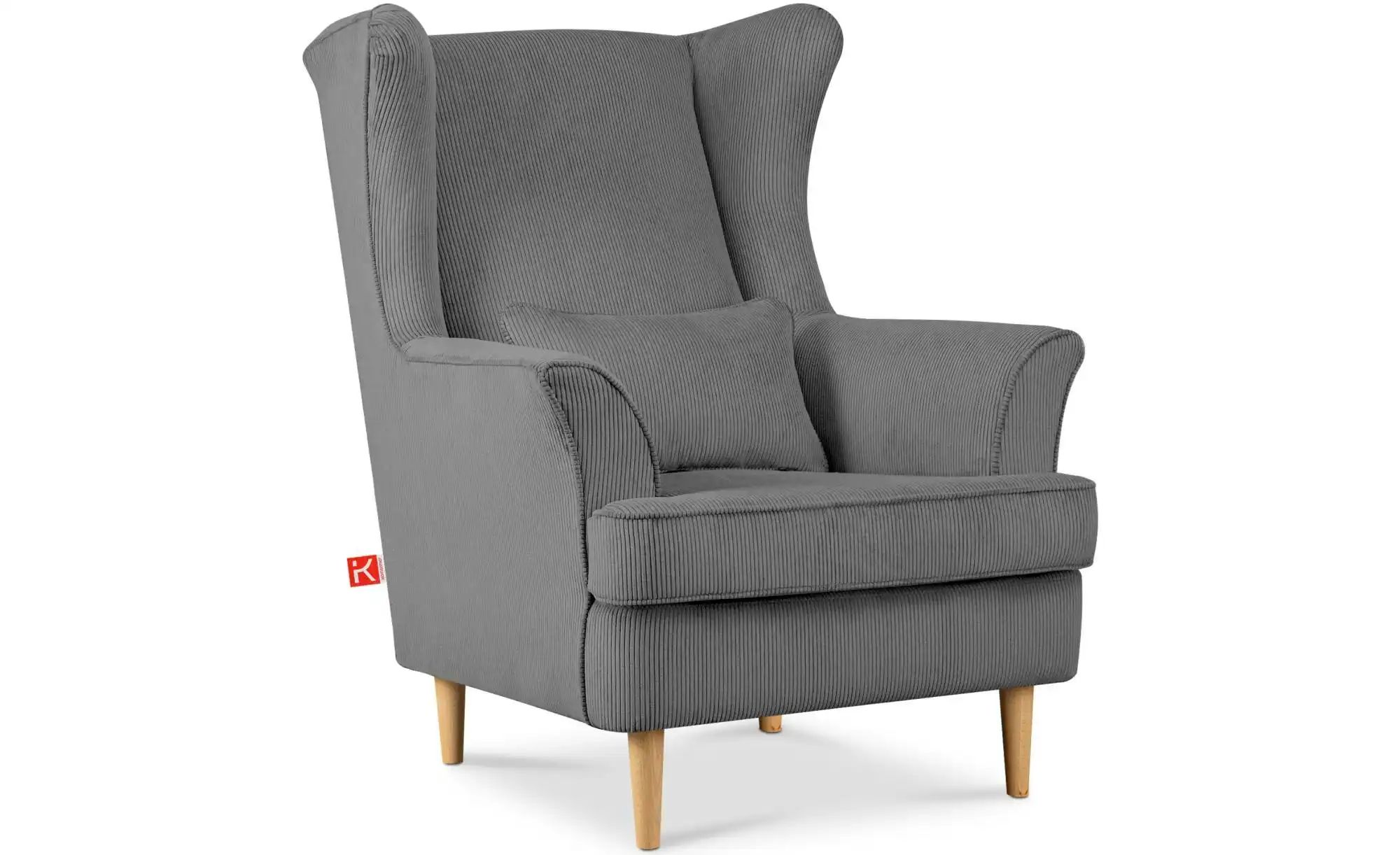 KONSIMO Ohrensessel  Stralis ¦ grau ¦ Maße (cm): B: 82 H: 108 Polstermöbel günstig online kaufen