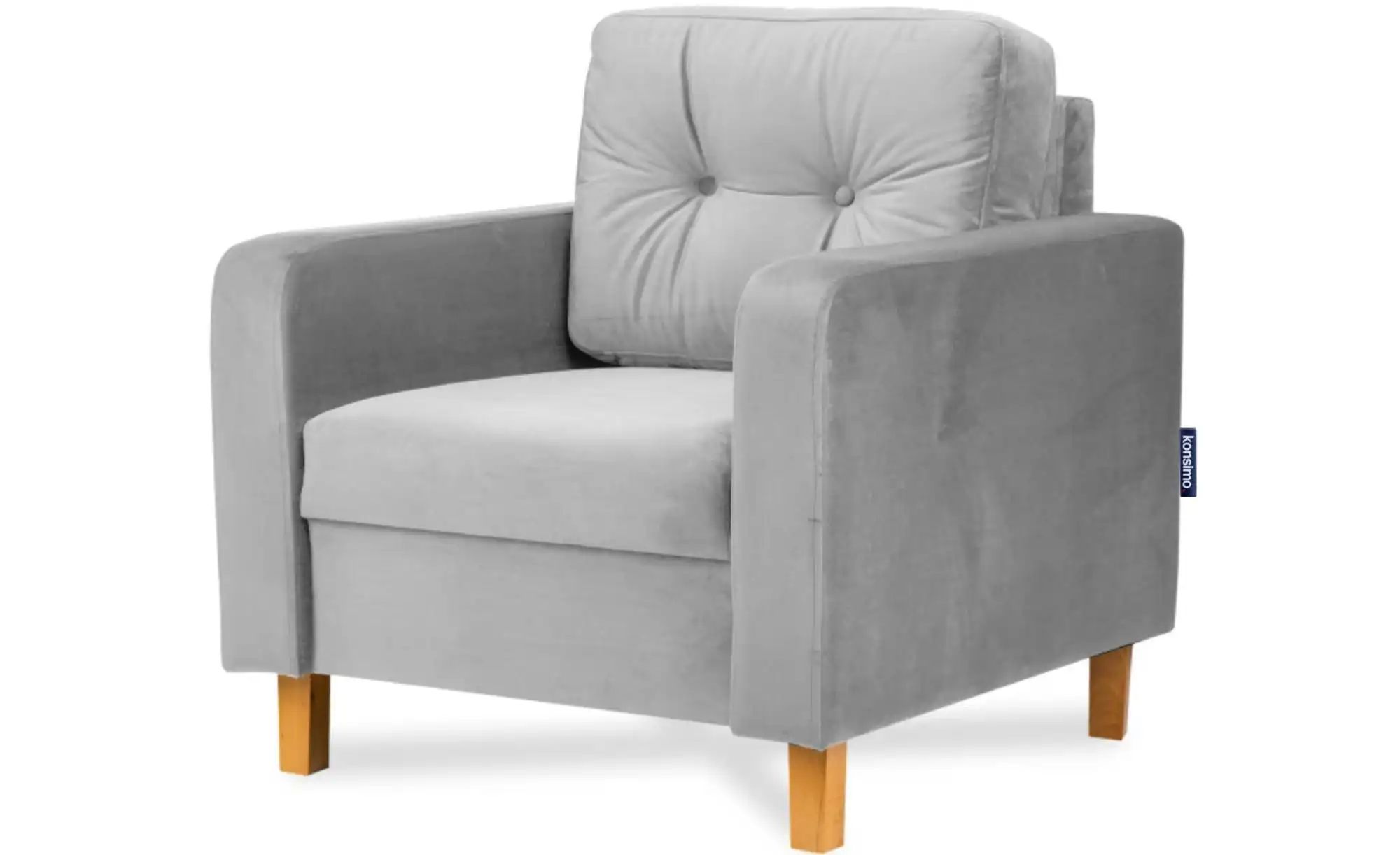 KONSIMO Sessel  Eriso ¦ grau ¦ Maße (cm): B: 80 H: 75 Polstermöbel > Sessel günstig online kaufen