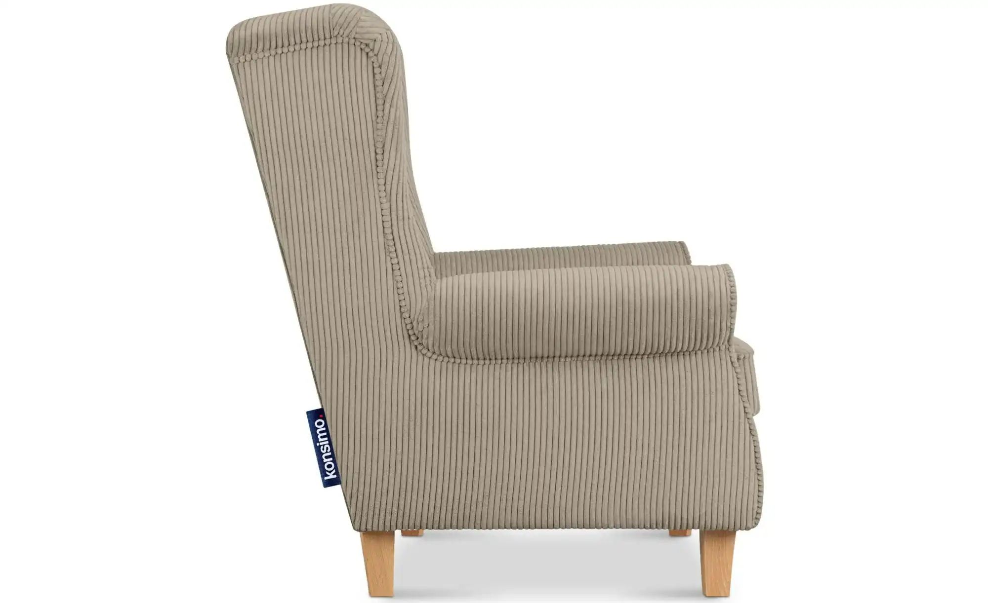 Thumbnail - KONSIMO Ohrensessel  Miles ¦ braun ¦ Maße (cm): B: 82 H: 105 Polstermöbel > Sessel > Ohrensessel - Höffner