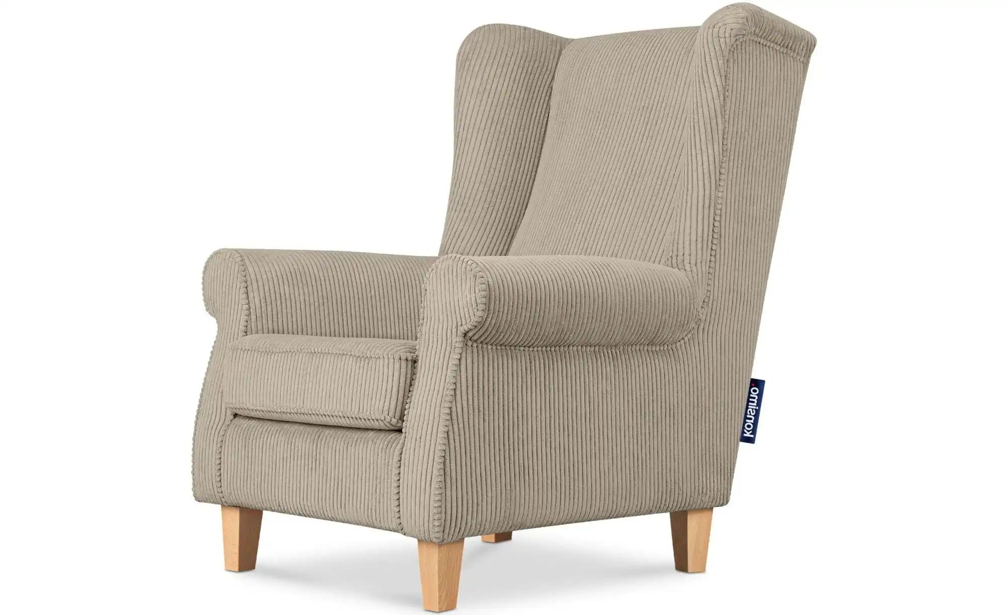 KONSIMO Ohrensessel  Miles ¦ braun ¦ Maße (cm): B: 82 H: 105 Polstermöbel > günstig online kaufen
