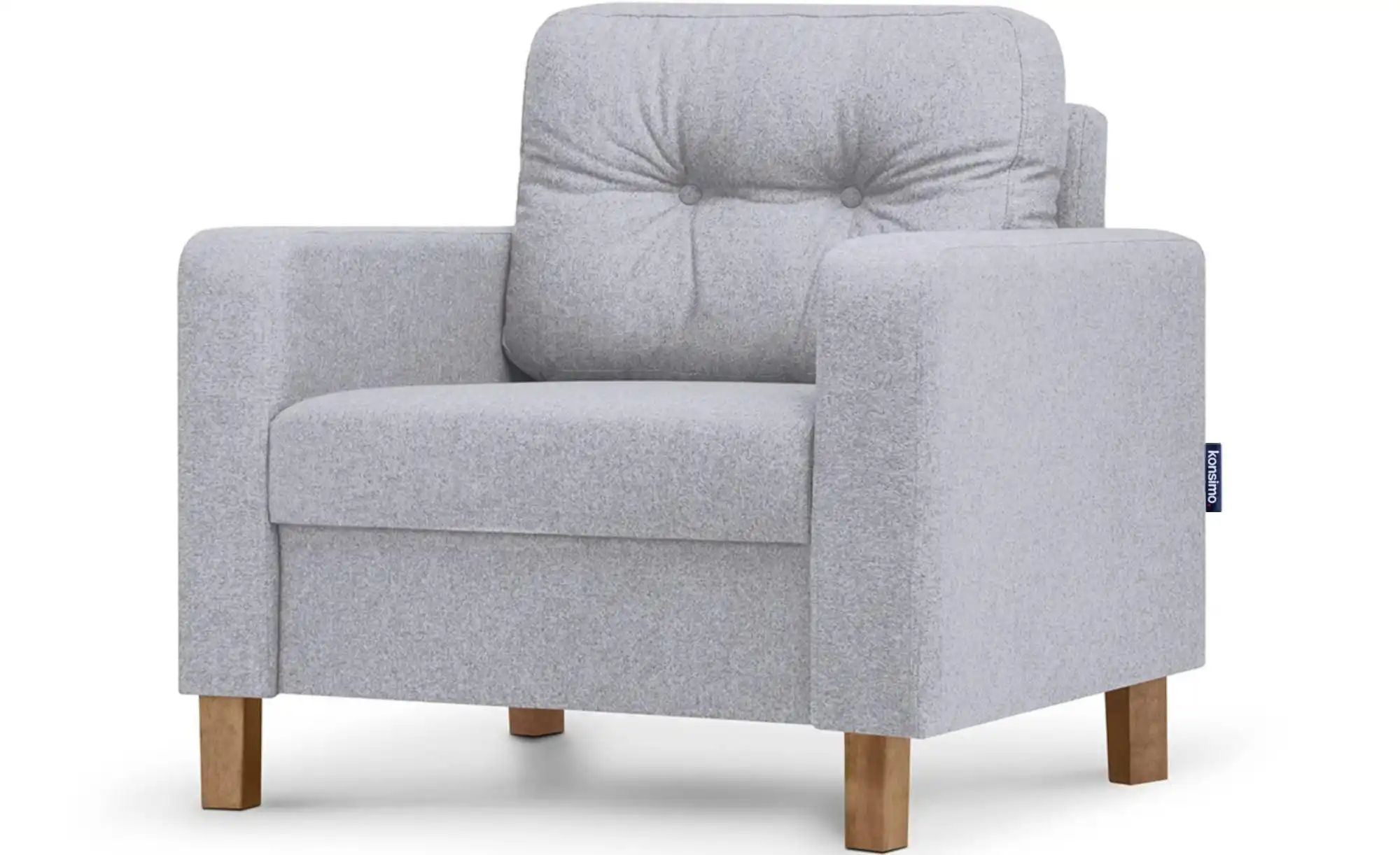 KONSIMO Sessel  Eriso ¦ grau ¦ Maße (cm): B: 80 H: 75 Polstermöbel > Sessel günstig online kaufen