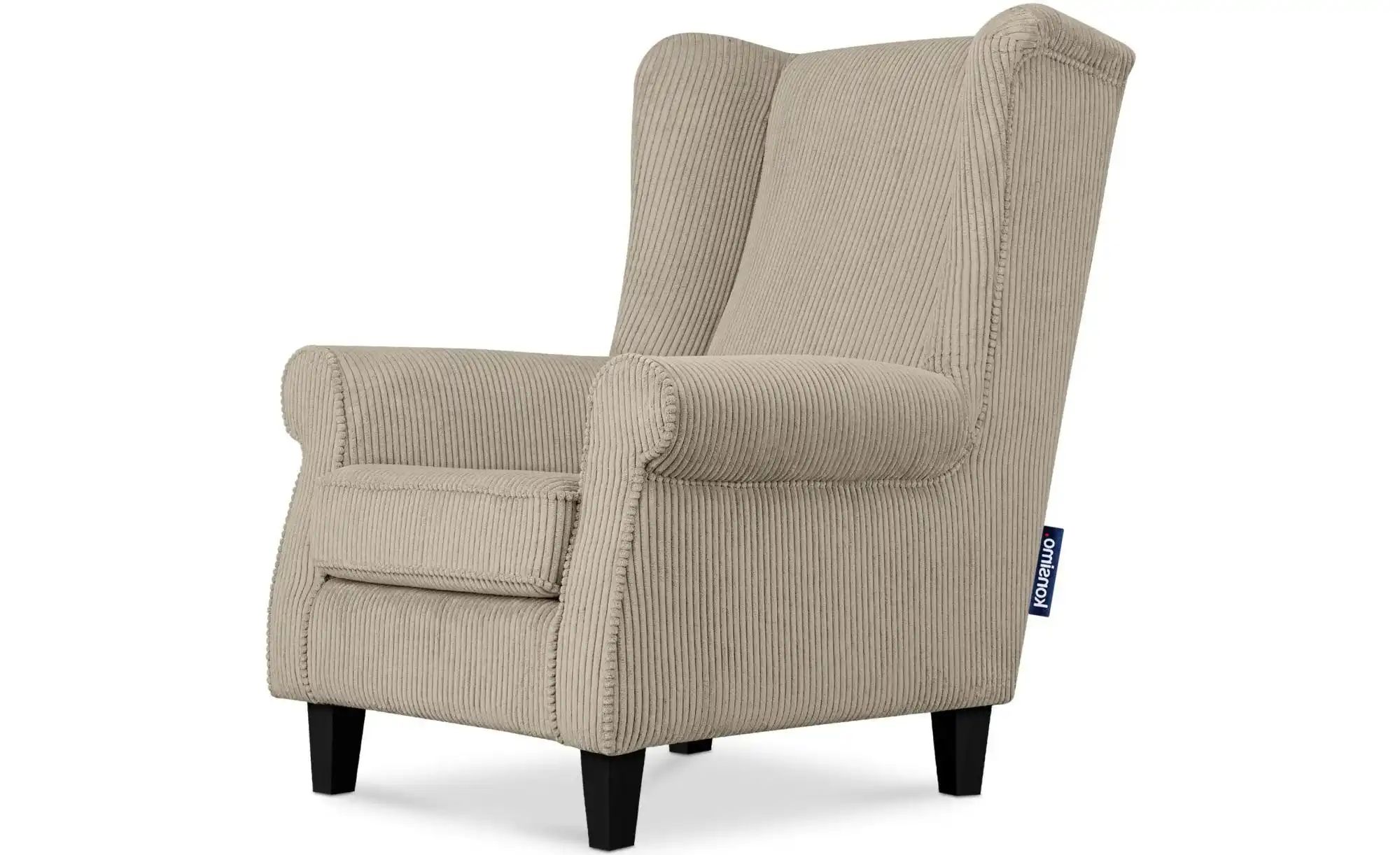KONSIMO Ohrensessel  Miles ¦ braun ¦ Maße (cm): B: 82 H: 105 Polstermöbel > günstig online kaufen