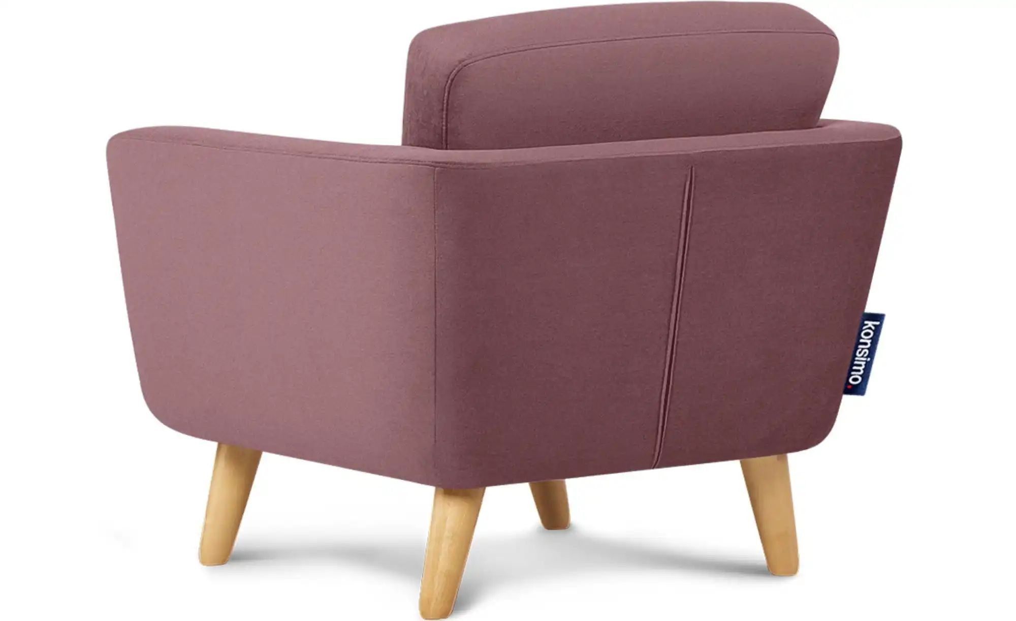 KONSIMO Sessel  Tagio ¦ rosa/pink ¦ Maße (cm): B: 86 H: 80 Polstermöbel > S günstig online kaufen