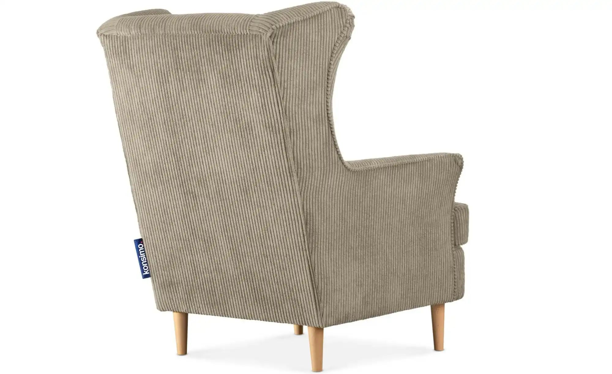 KONSIMO Ohrensessel  Stralis ¦ grau ¦ Maße (cm): B: 82 H: 108 Polstermöbel günstig online kaufen