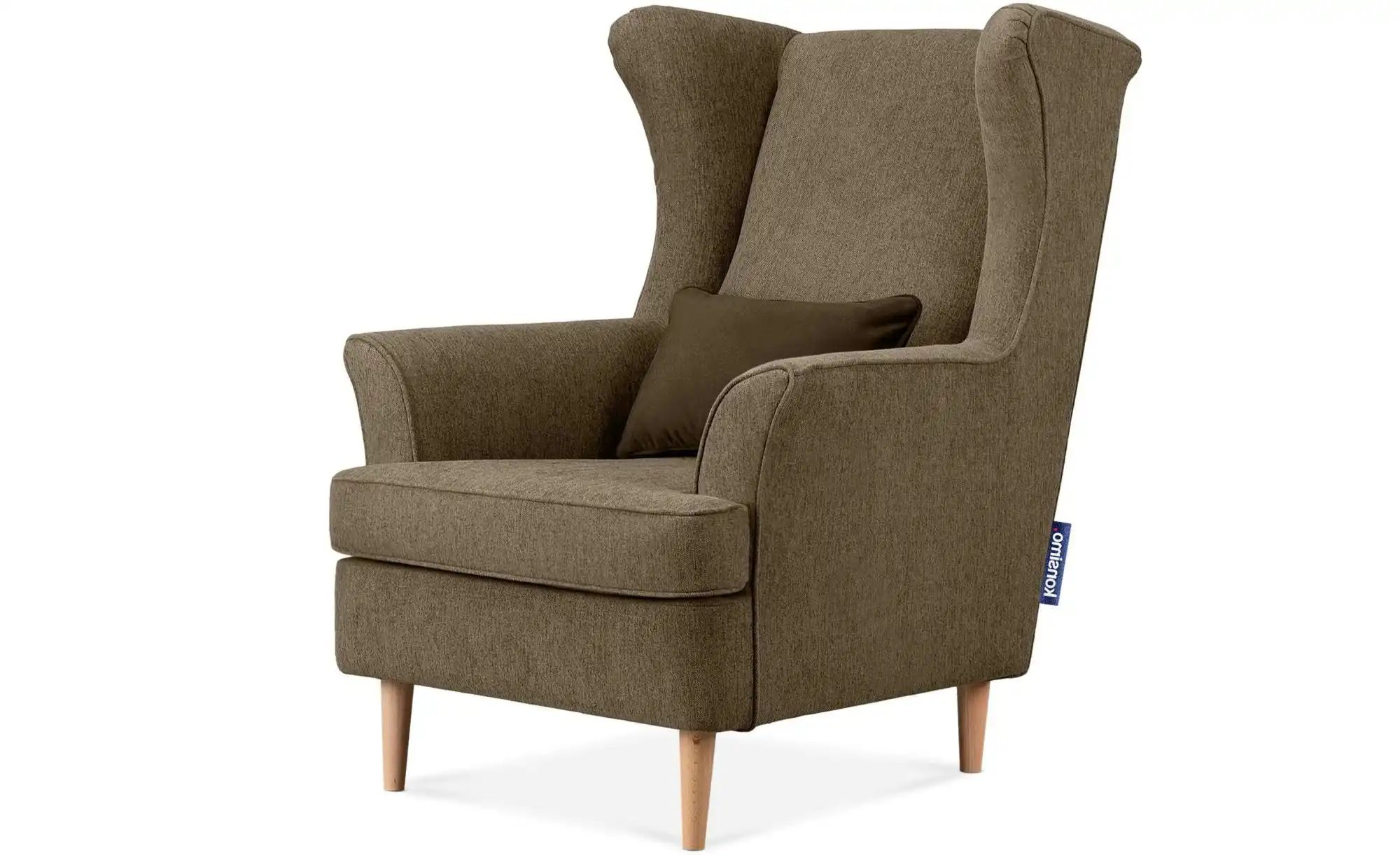 KONSIMO Ohrensessel  Stralis ¦ braun ¦ Maße (cm): B: 82 H: 108 Polstermöbel günstig online kaufen