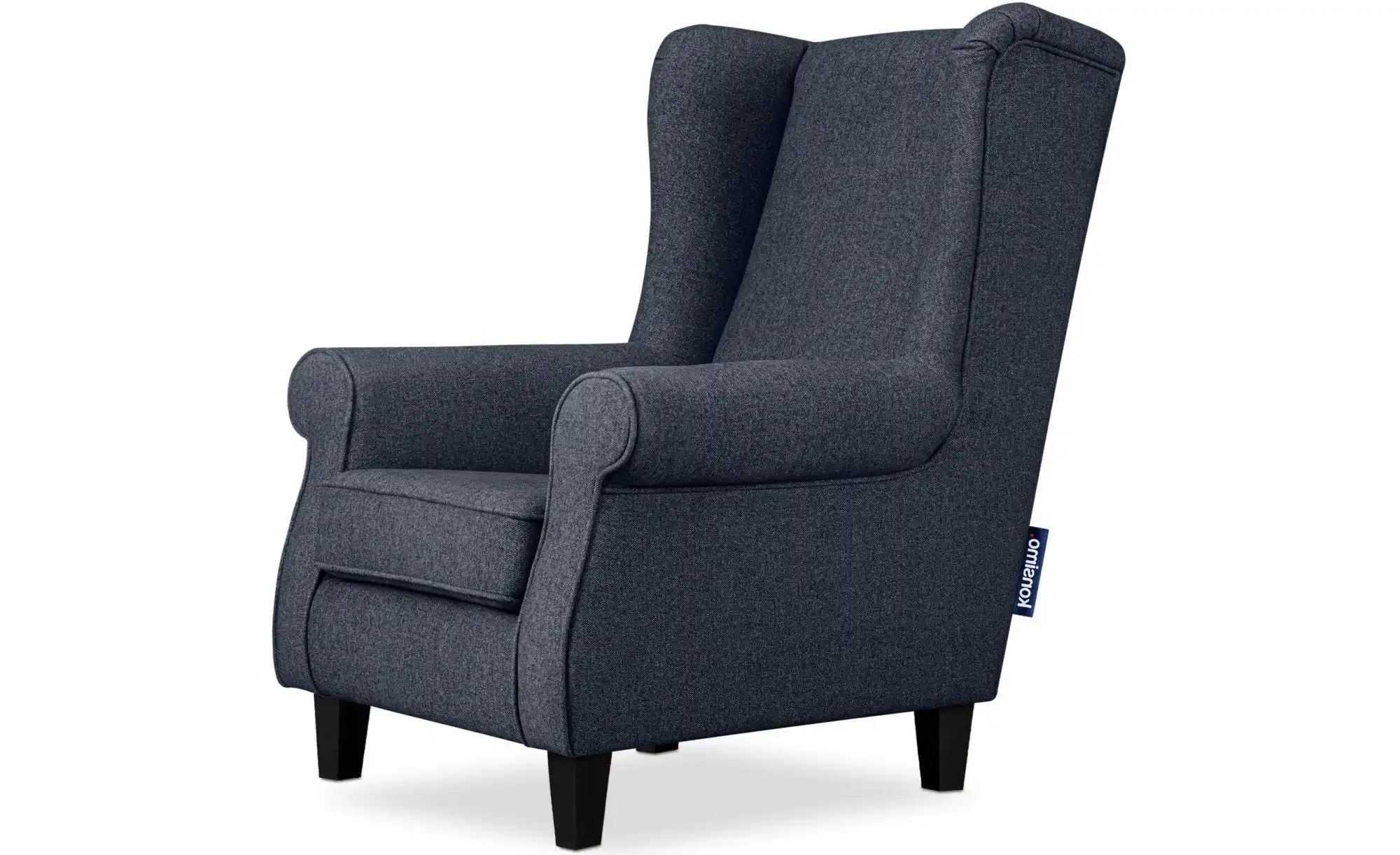 KONSIMO Ohrensessel  Miles ¦ blau ¦ Maße (cm): B: 82 H: 105 Polstermöbel > günstig online kaufen