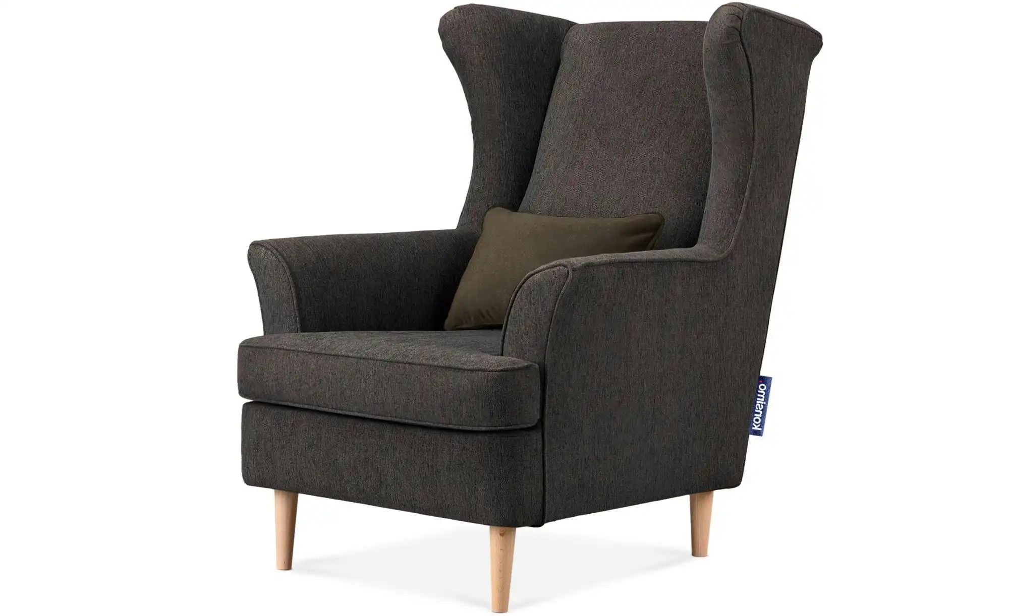 KONSIMO Ohrensessel  Stralis ¦ blau ¦ Maße (cm): B: 82 H: 108 Polstermöbel günstig online kaufen