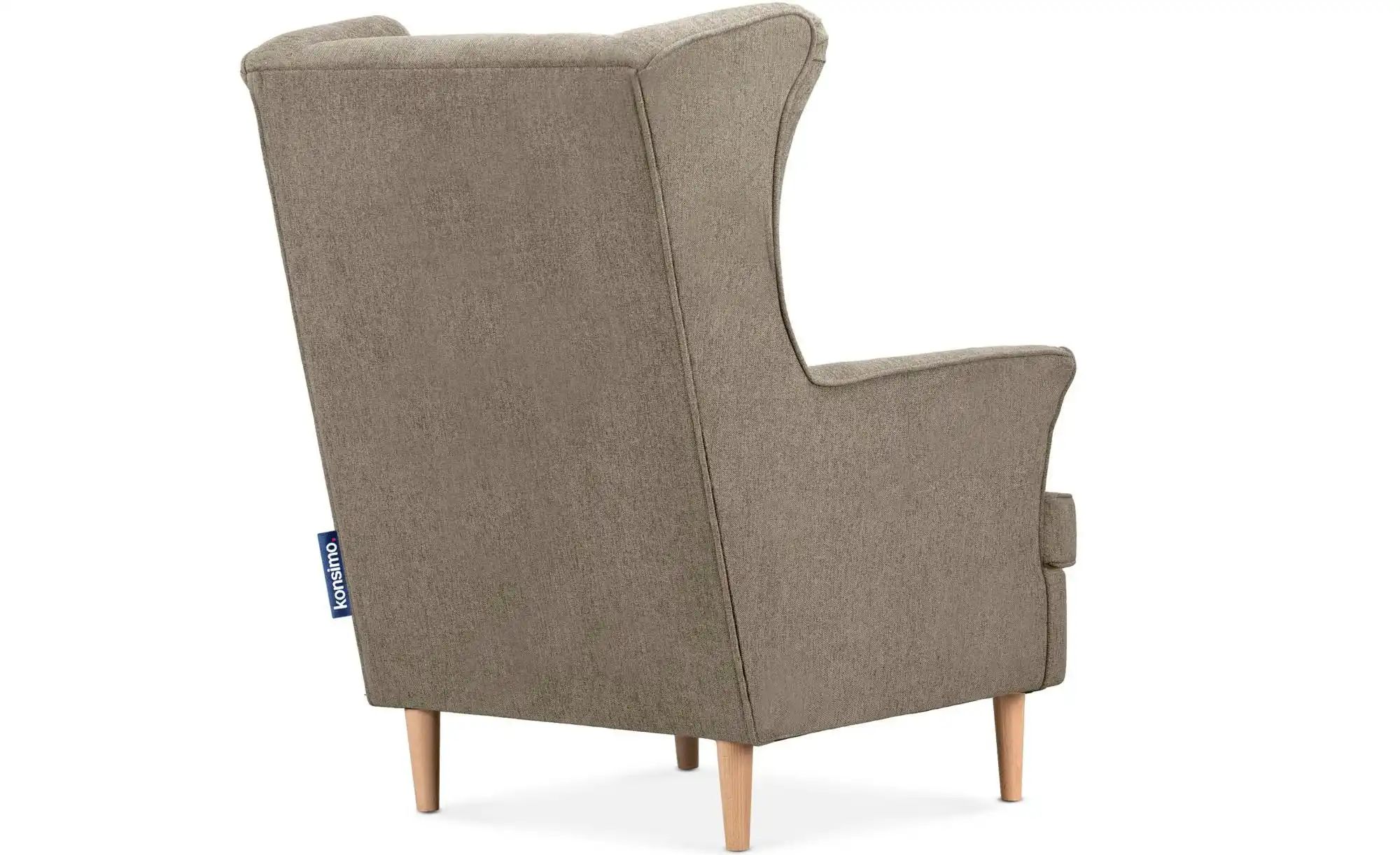 KONSIMO Ohrensessel  Stralis ¦ braun ¦ Maße (cm): B: 82 H: 108 Polstermöbel günstig online kaufen