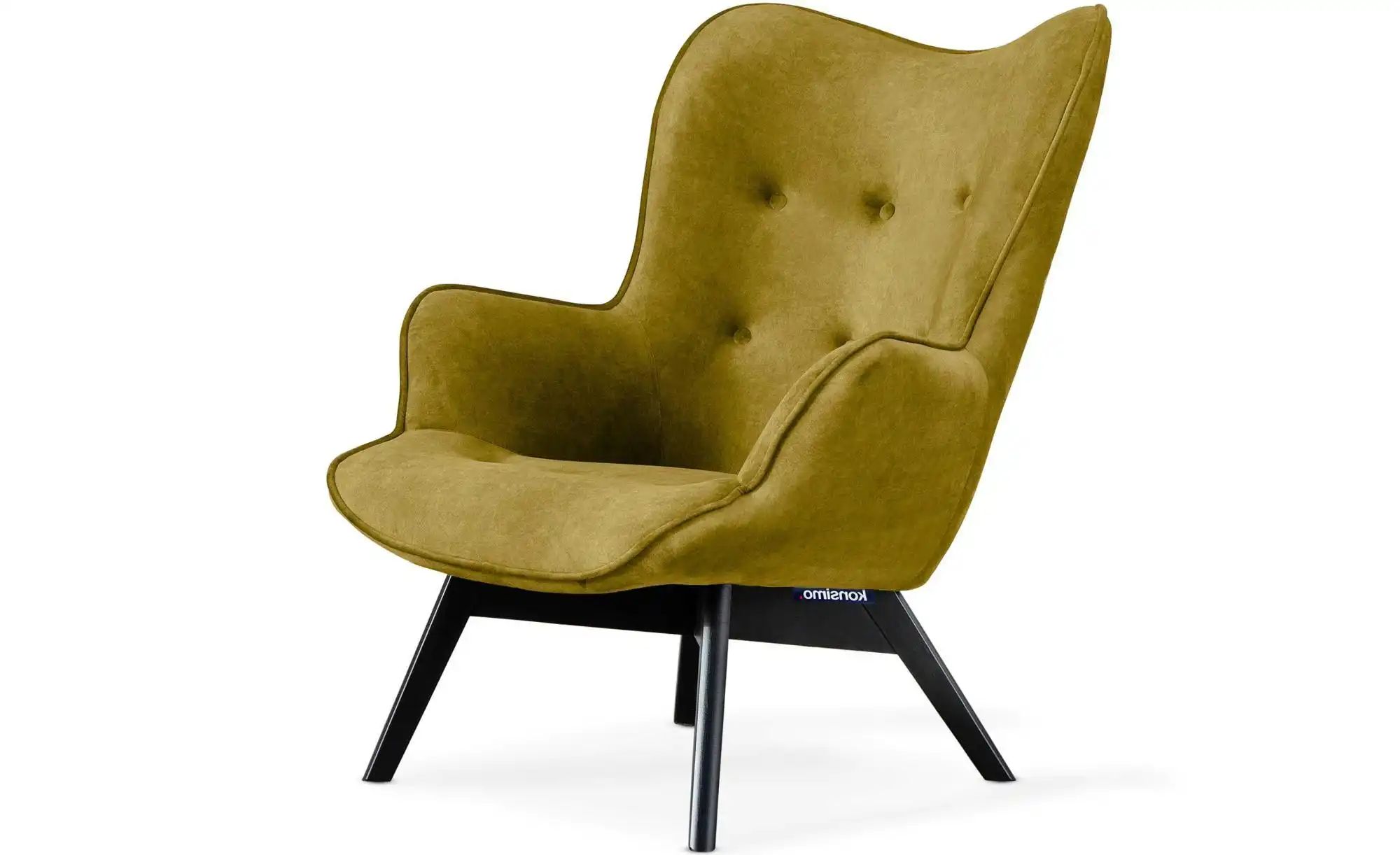 KONSIMO Sessel  Glori ¦ gelb ¦ Maße (cm): B: 78 H: 94 Polstermöbel > Sessel günstig online kaufen