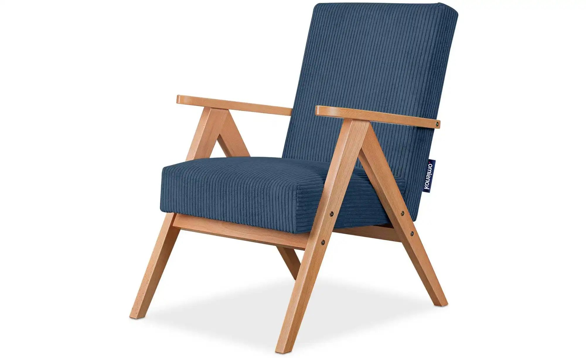 KONSIMO Sessel  Naset ¦ blau ¦ Maße (cm): B: 60 H: 90 Polstermöbel > Sessel günstig online kaufen