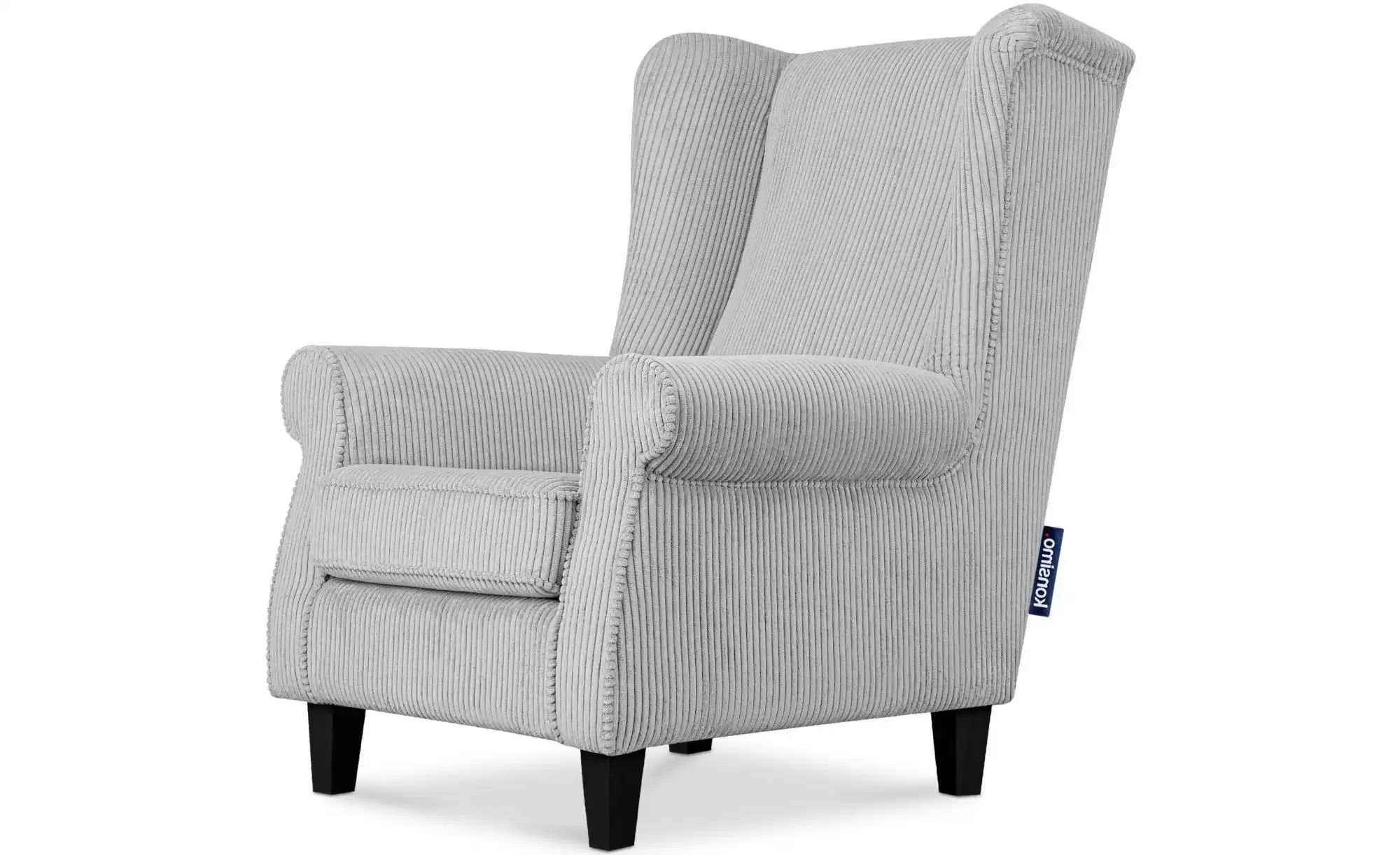 KONSIMO Ohrensessel  Miles ¦ grau ¦ Maße (cm): B: 82 H: 105 Polstermöbel > günstig online kaufen