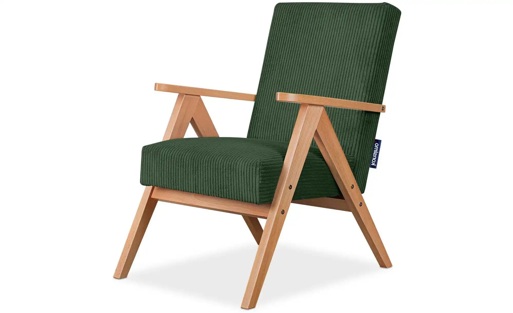 KONSIMO Sessel  Naset ¦ grün ¦ Maße (cm): B: 60 H: 90 Polstermöbel > Sessel günstig online kaufen