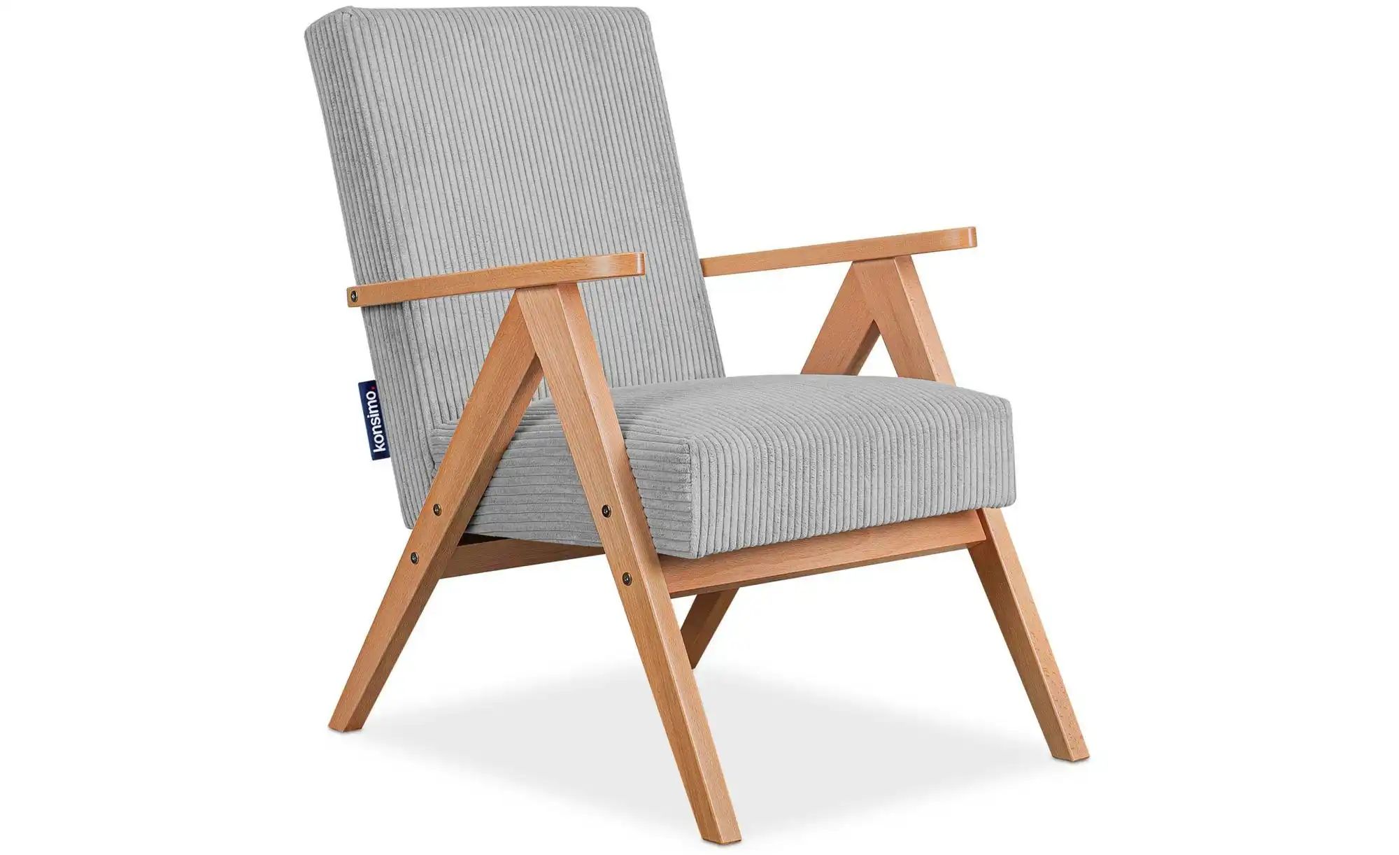 KONSIMO Sessel  Naset ¦ holzfarben ¦ Maße (cm): B: 60 H: 90 Polstermöbel > günstig online kaufen