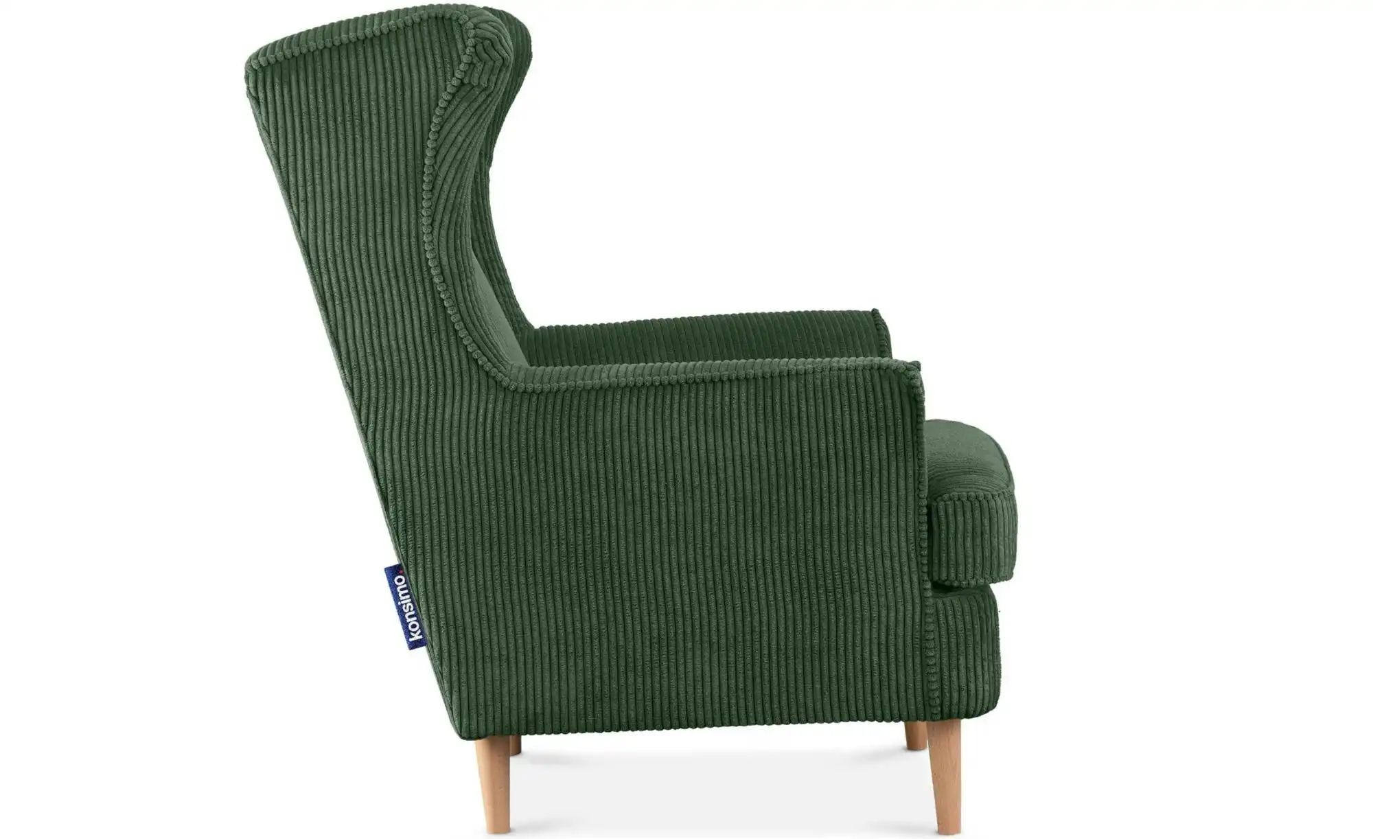 KONSIMO Ohrensessel  Stralis ¦ grün ¦ Maße (cm): B: 82 H: 108 Polstermöbel günstig online kaufen