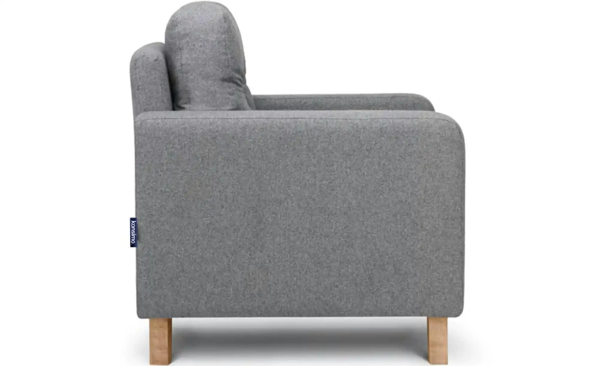 KONSIMO Sessel  Eriso ¦ grau ¦ Maße (cm): B: 80 H: 75 Polstermöbel > Sessel günstig online kaufen