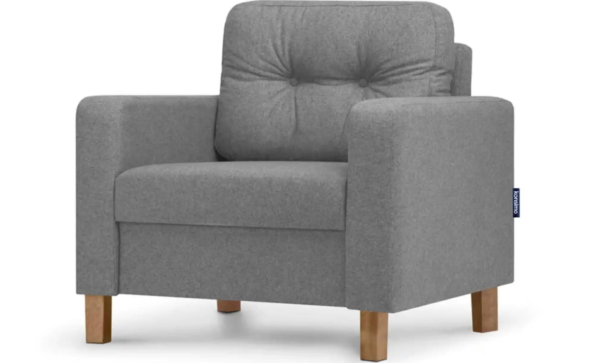 KONSIMO Sessel  Eriso ¦ grau ¦ Maße (cm): B: 80 H: 75 Polstermöbel > Sessel günstig online kaufen