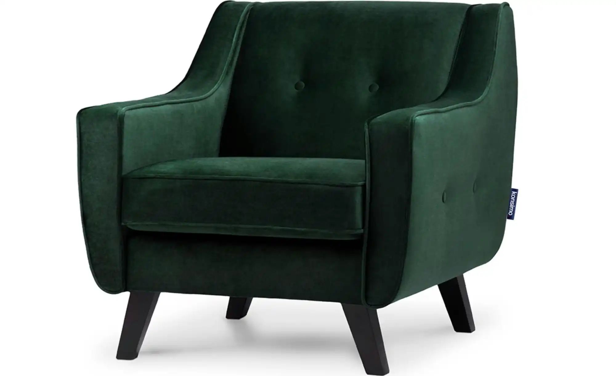 KONSIMO Sessel  Terso ¦ grün ¦ Maße (cm): B: 84 H: 81 Polstermöbel > Sessel günstig online kaufen