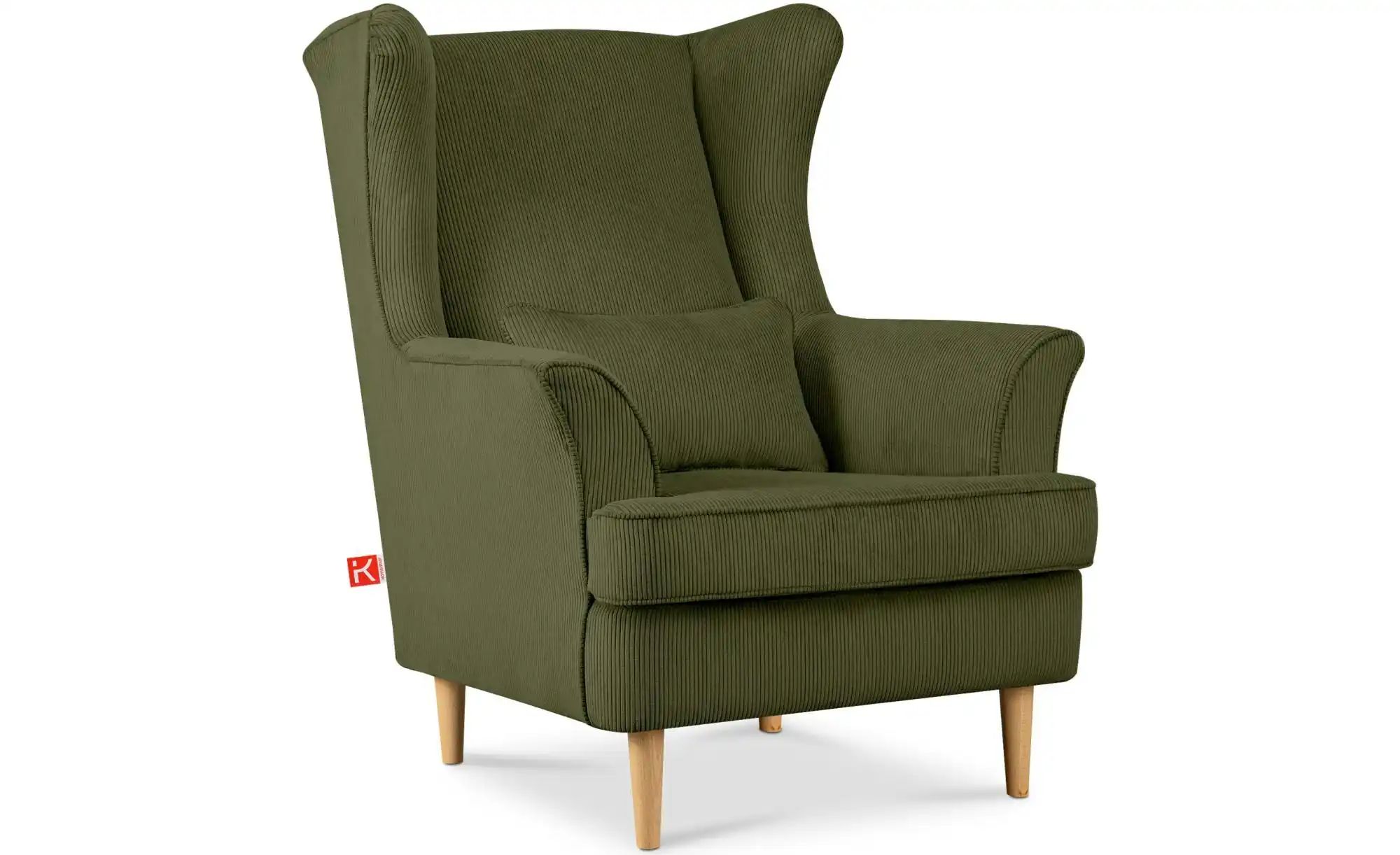 KONSIMO Ohrensessel  Stralis ¦ grün ¦ Maße (cm): B: 82 H: 108 Polstermöbel günstig online kaufen