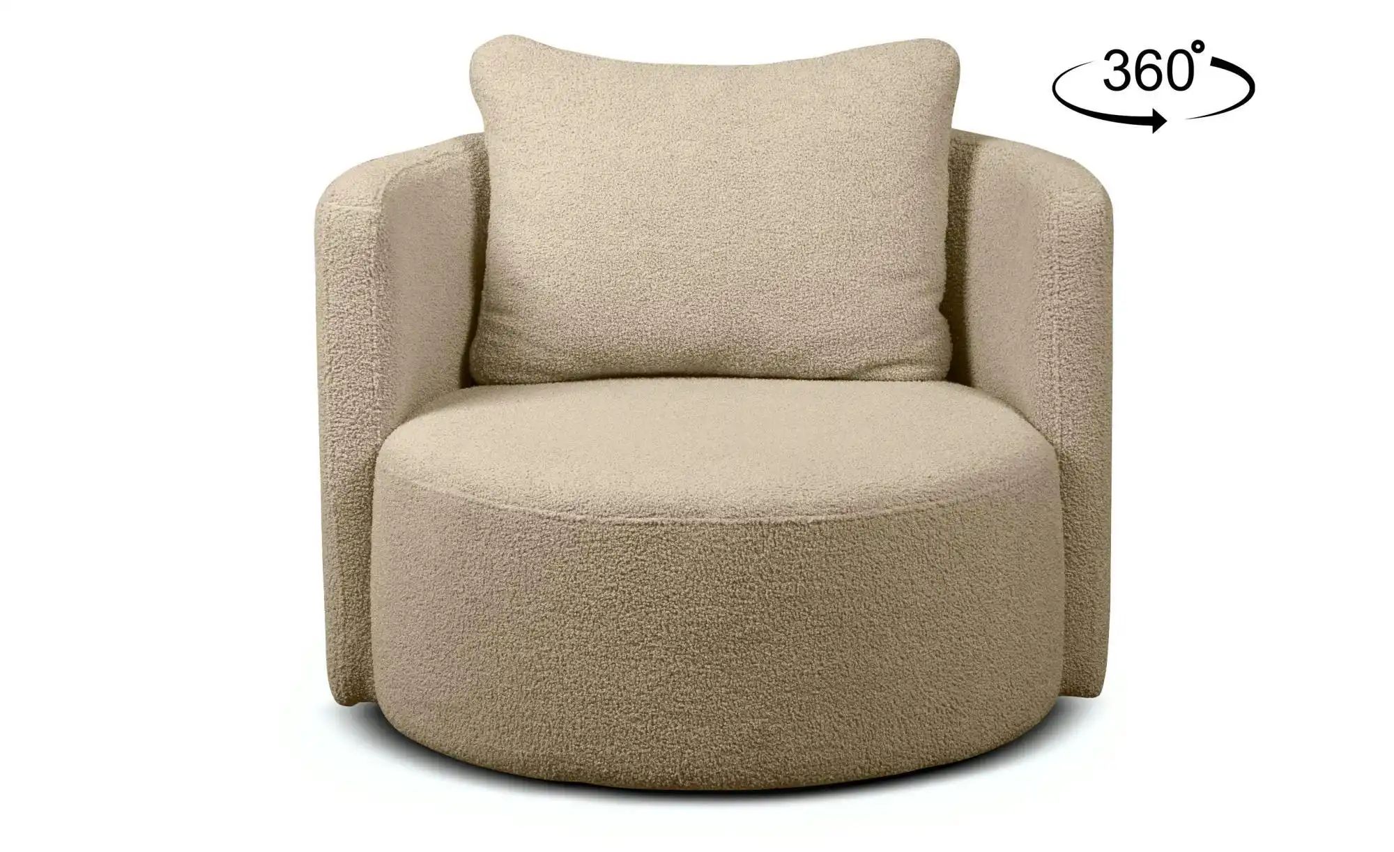 KONSIMO Drehsessel  Raggi ¦ beige ¦ Maße (cm): B: 92 H: 75 Polstermöbel > S günstig online kaufen