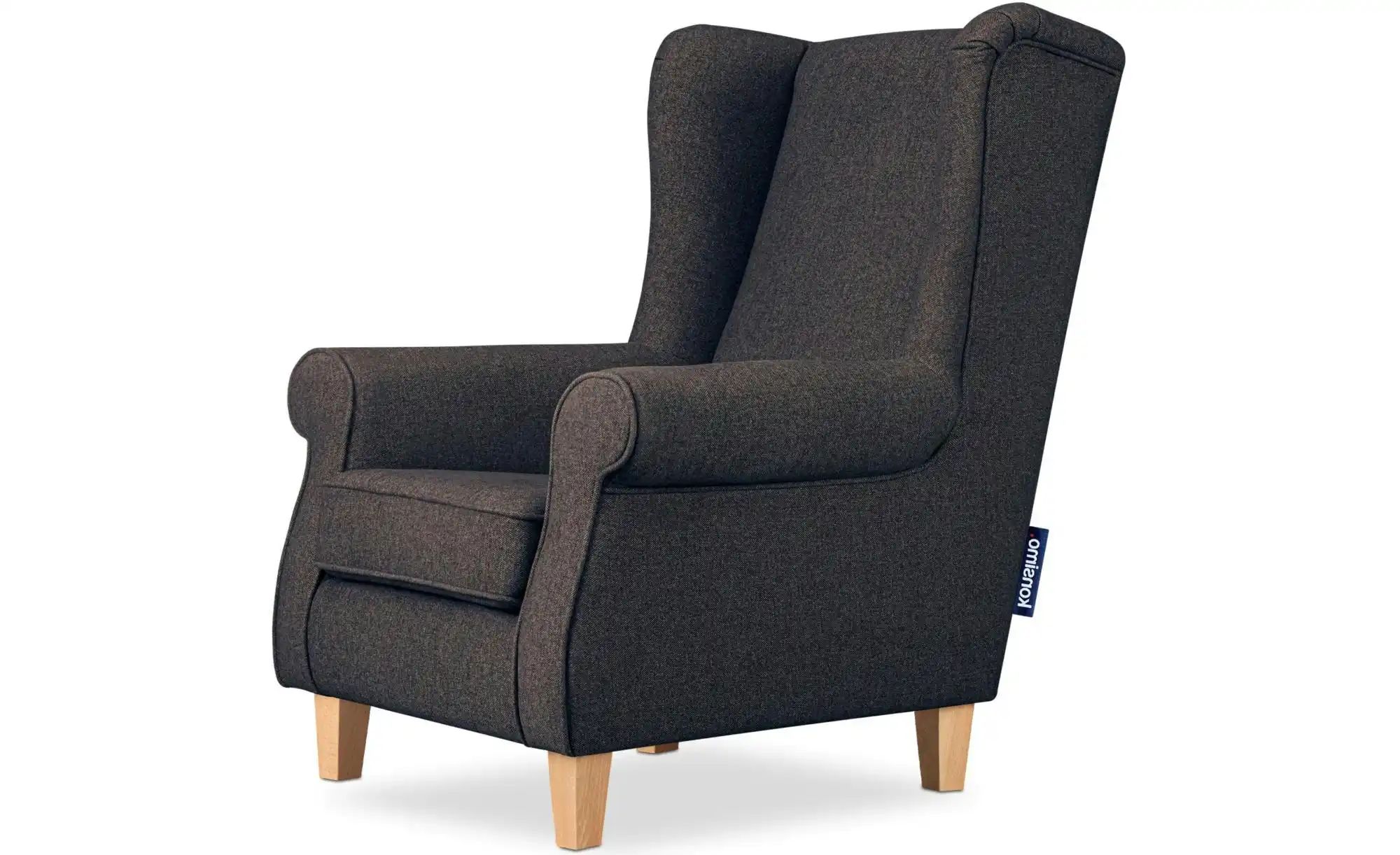 KONSIMO Ohrensessel  Miles ¦ blau ¦ Maße (cm): B: 82 H: 105 Polstermöbel > günstig online kaufen
