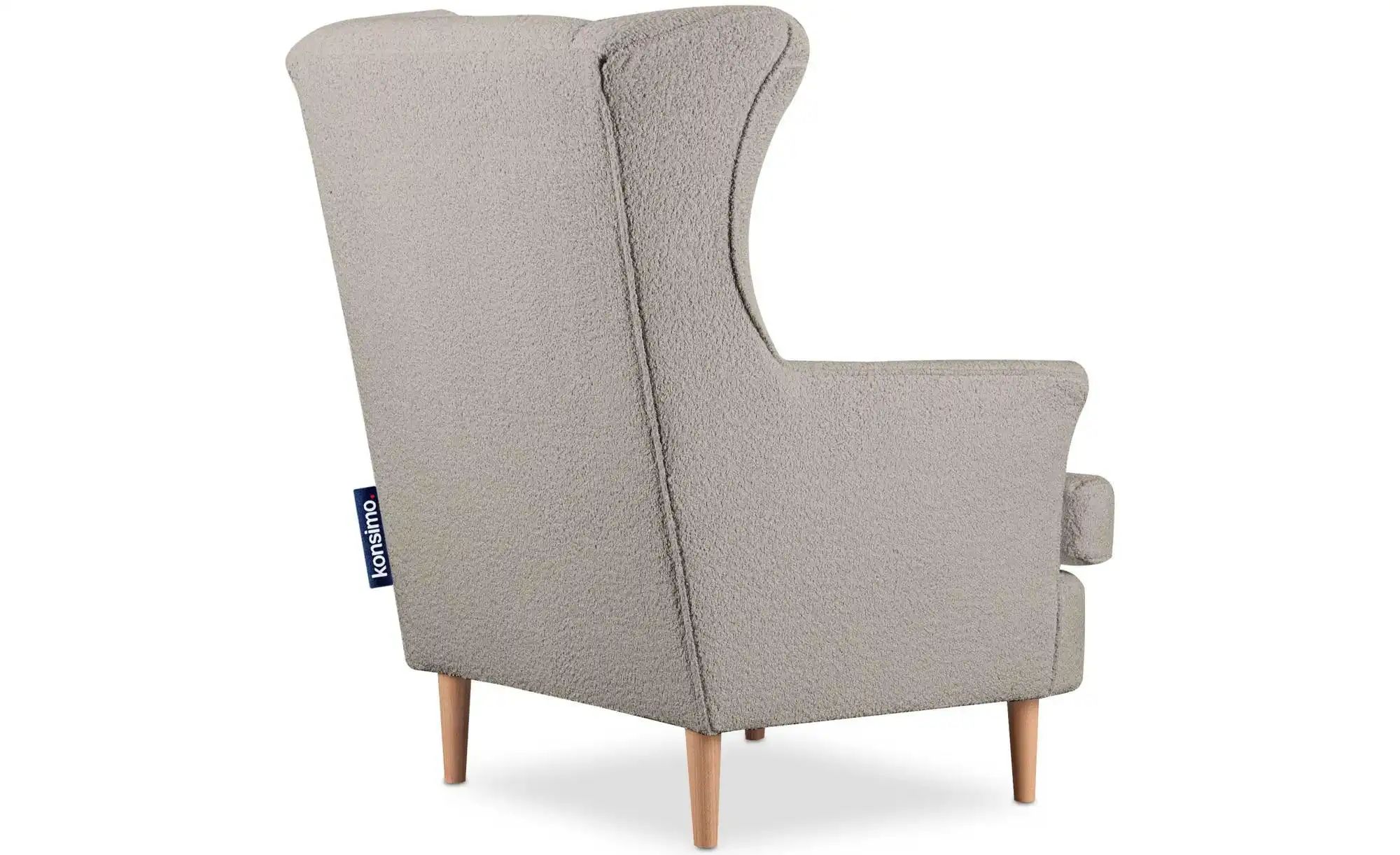 KONSIMO Ohrensessel  Stralis ¦ beige ¦ Maße (cm): B: 82 H: 108 Polstermöbel günstig online kaufen
