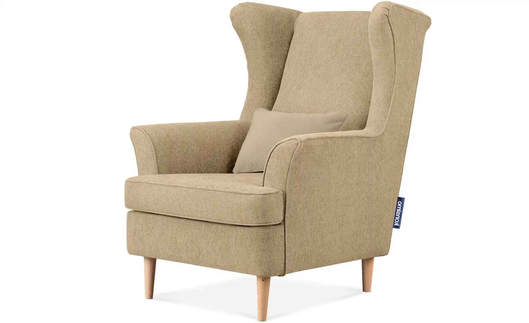 KONSIMO Ohrensessel  Stralis ¦ creme ¦ Maße (cm): B: 82 H: 108 Polstermöbel günstig online kaufen