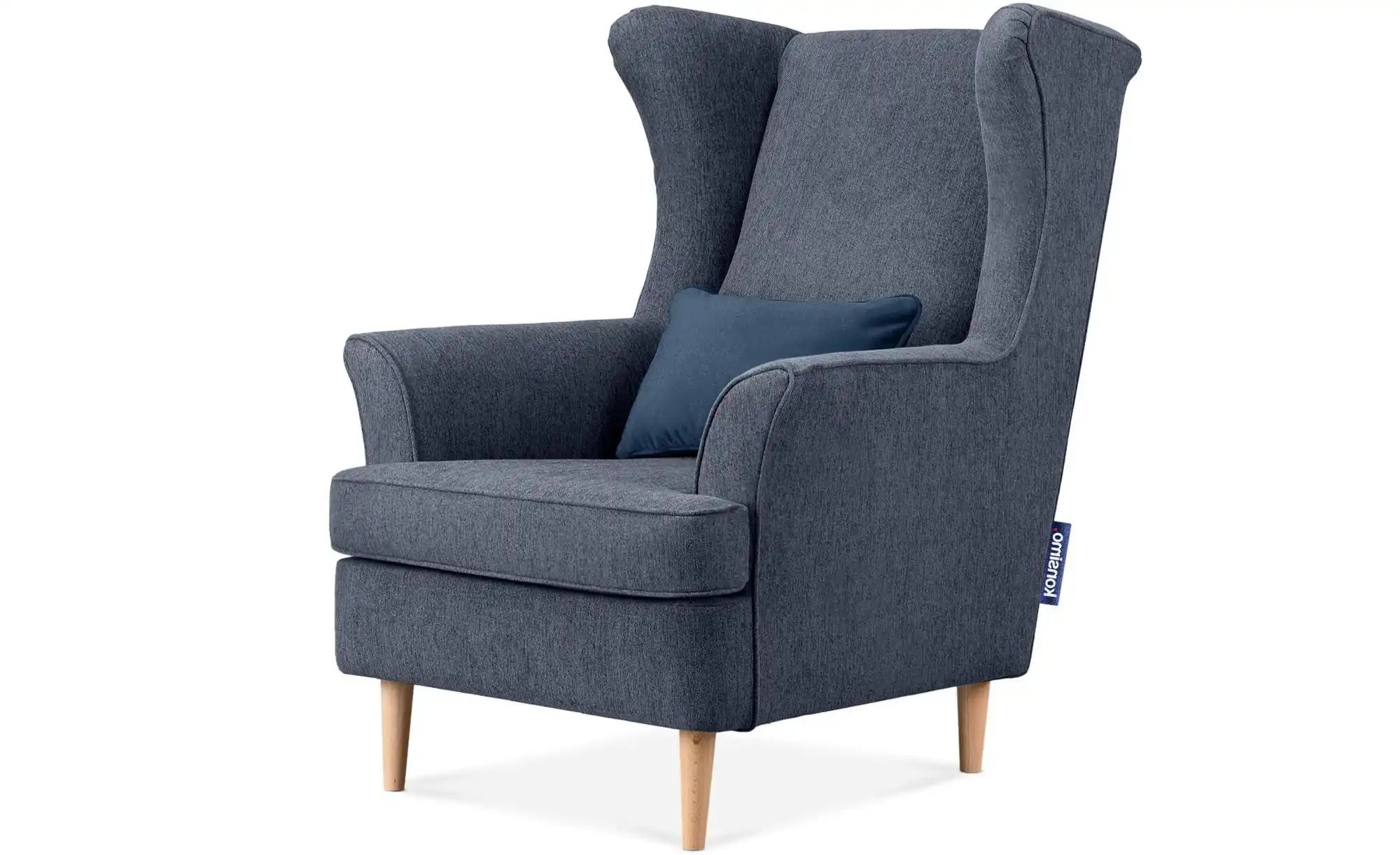 KONSIMO Ohrensessel  Stralis ¦ blau ¦ Maße (cm): B: 82 H: 108 Polstermöbel günstig online kaufen