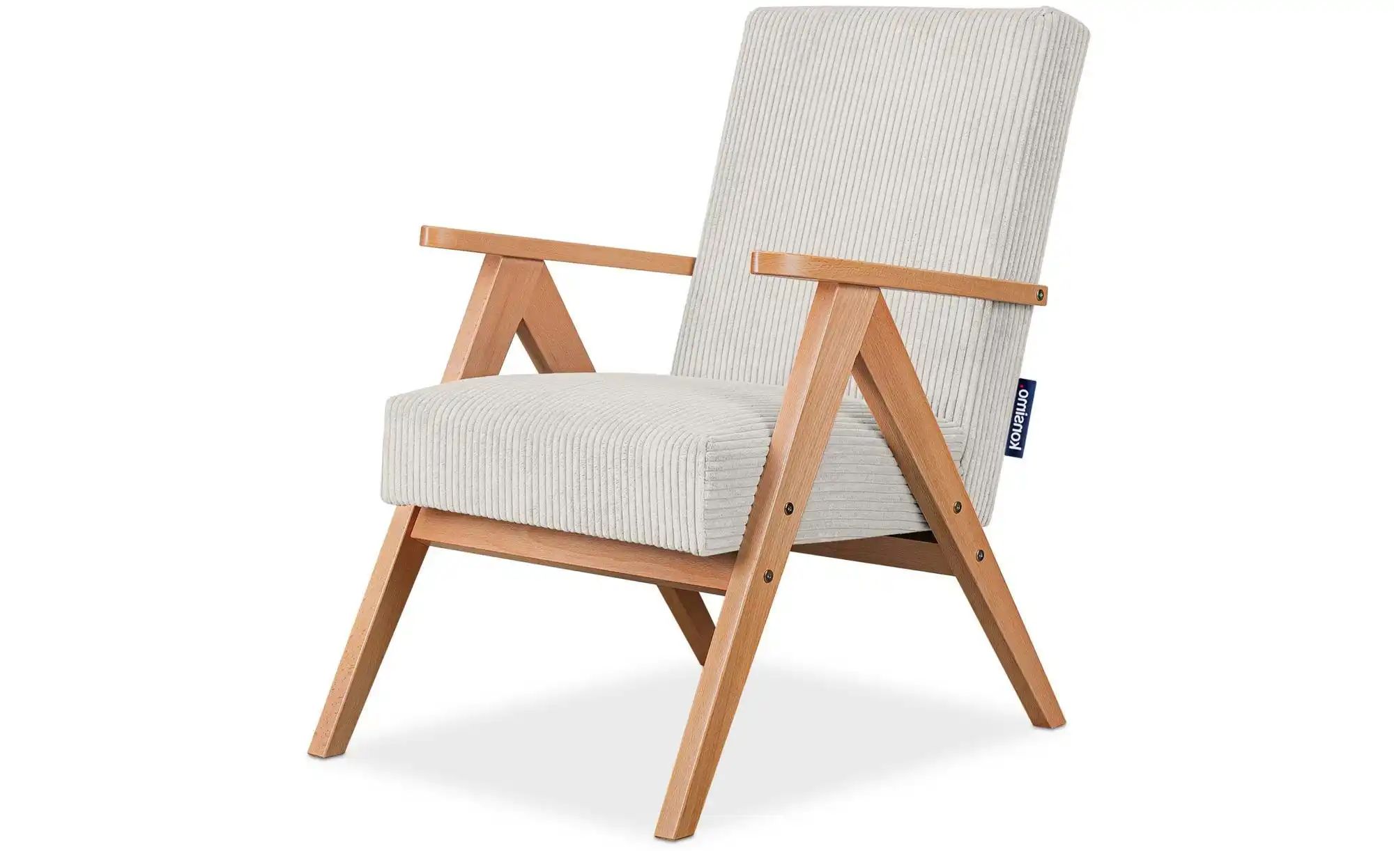 KONSIMO Sessel  Naset ¦ creme ¦ Maße (cm): B: 60 H: 90 Polstermöbel > Sesse günstig online kaufen