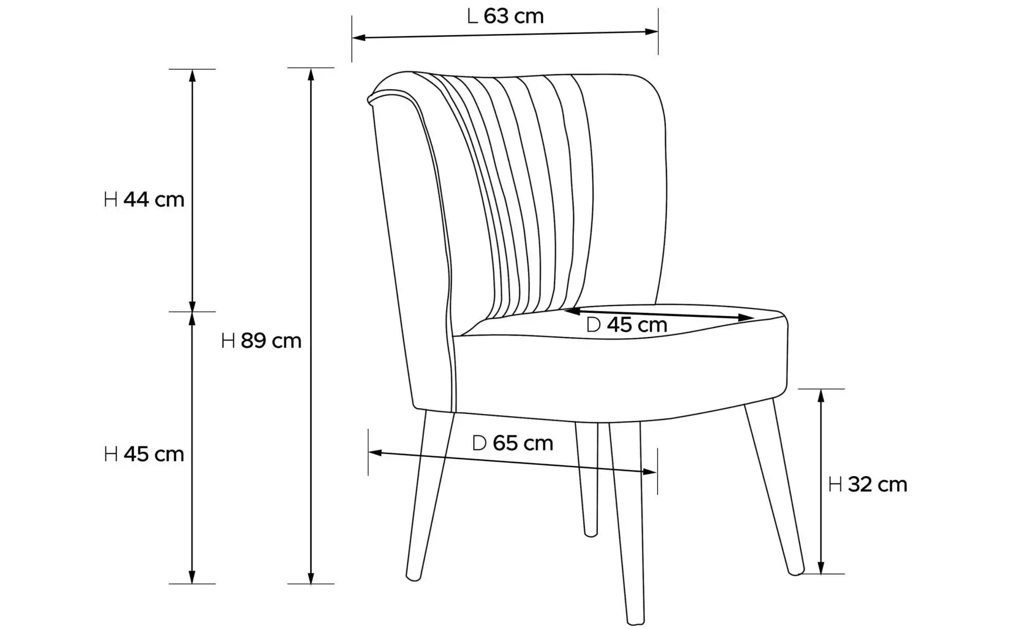 KONSIMO Sessel  Duco ¦ gelb ¦ Maße (cm): B: 63 H: 89 Polstermöbel > Sessel günstig online kaufen