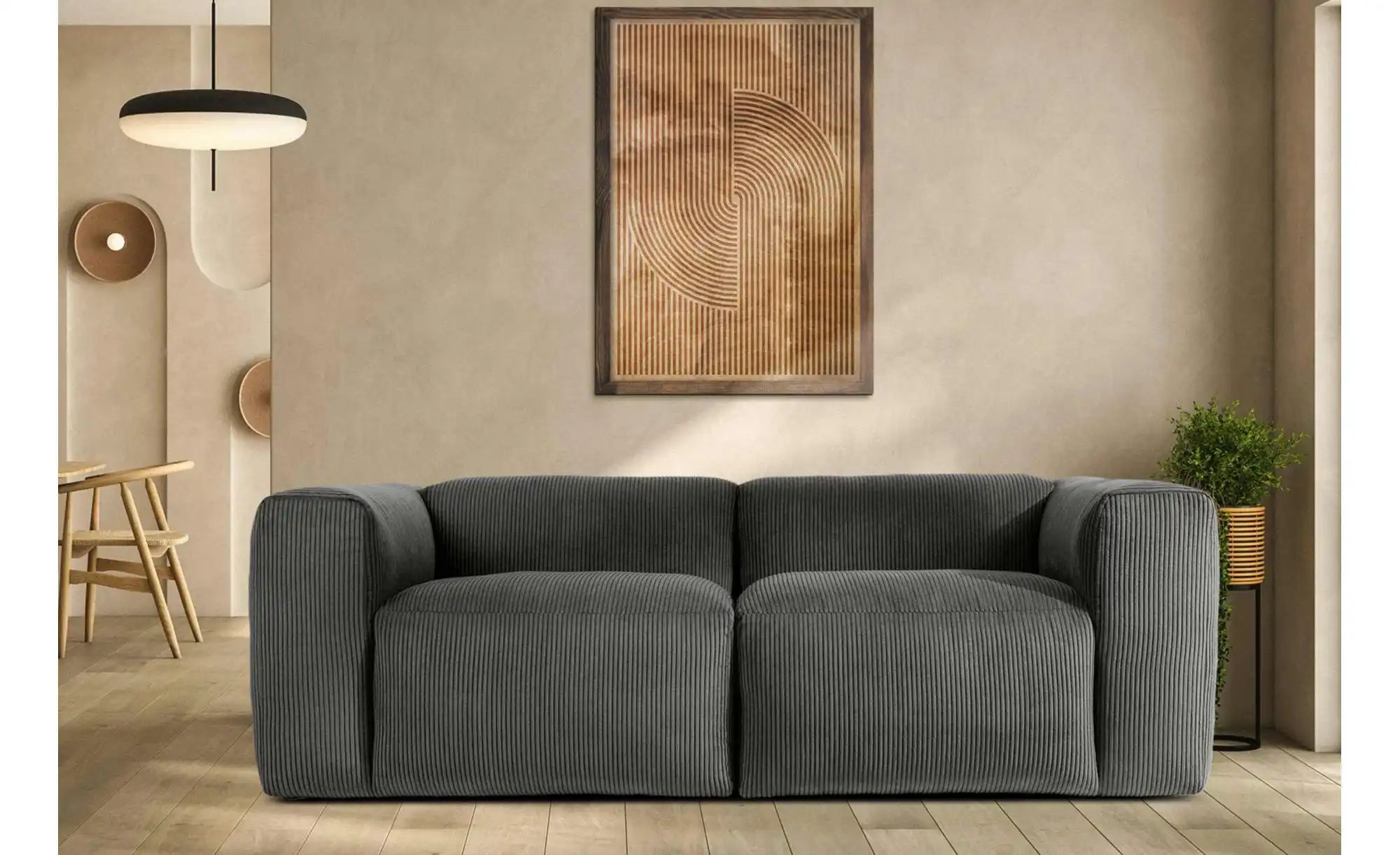 KONSIMO Einzelsofa  Buffo ¦ grau ¦ Maße (cm): B: 210 H: 73 Polstermöbel > S günstig online kaufen