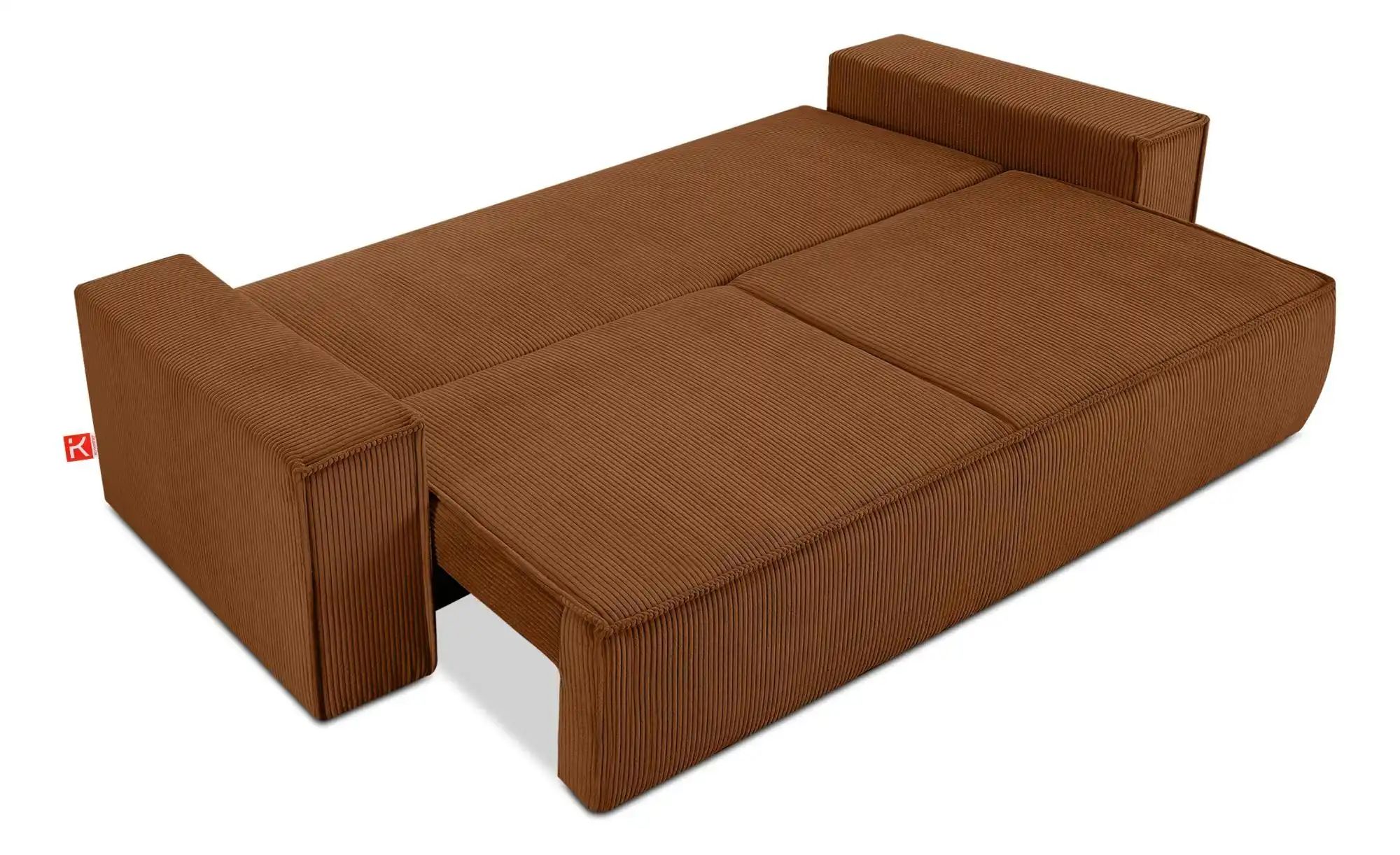 KONSIMO Einzelsofa  Napi ¦ rot ¦ Maße (cm): B: 244 H: 89 Polstermöbel > Sof günstig online kaufen