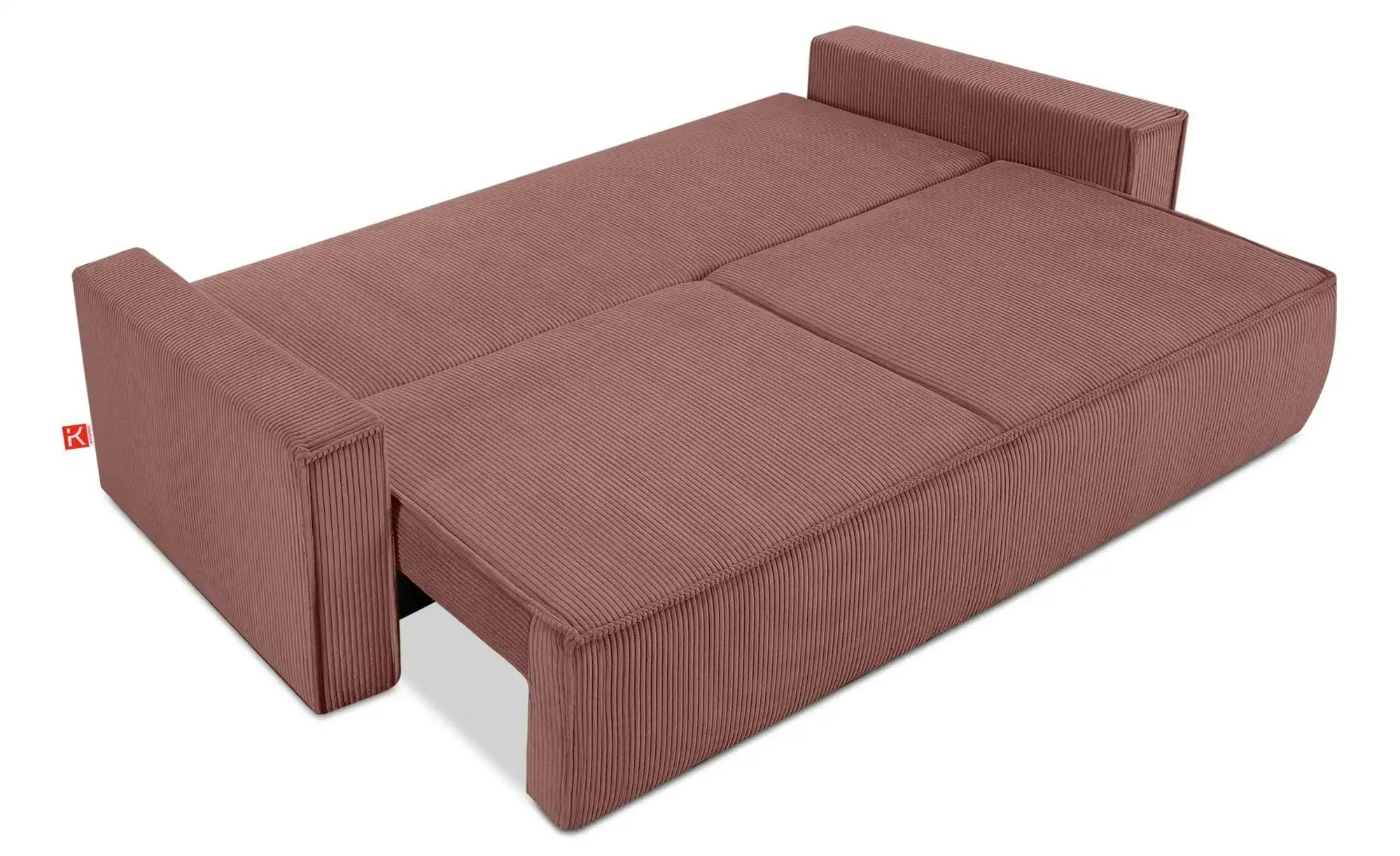KONSIMO Einzelsofa  Napi ¦ rosa/pink ¦ Maße (cm): B: 228 H: 89 Polstermöbel günstig online kaufen