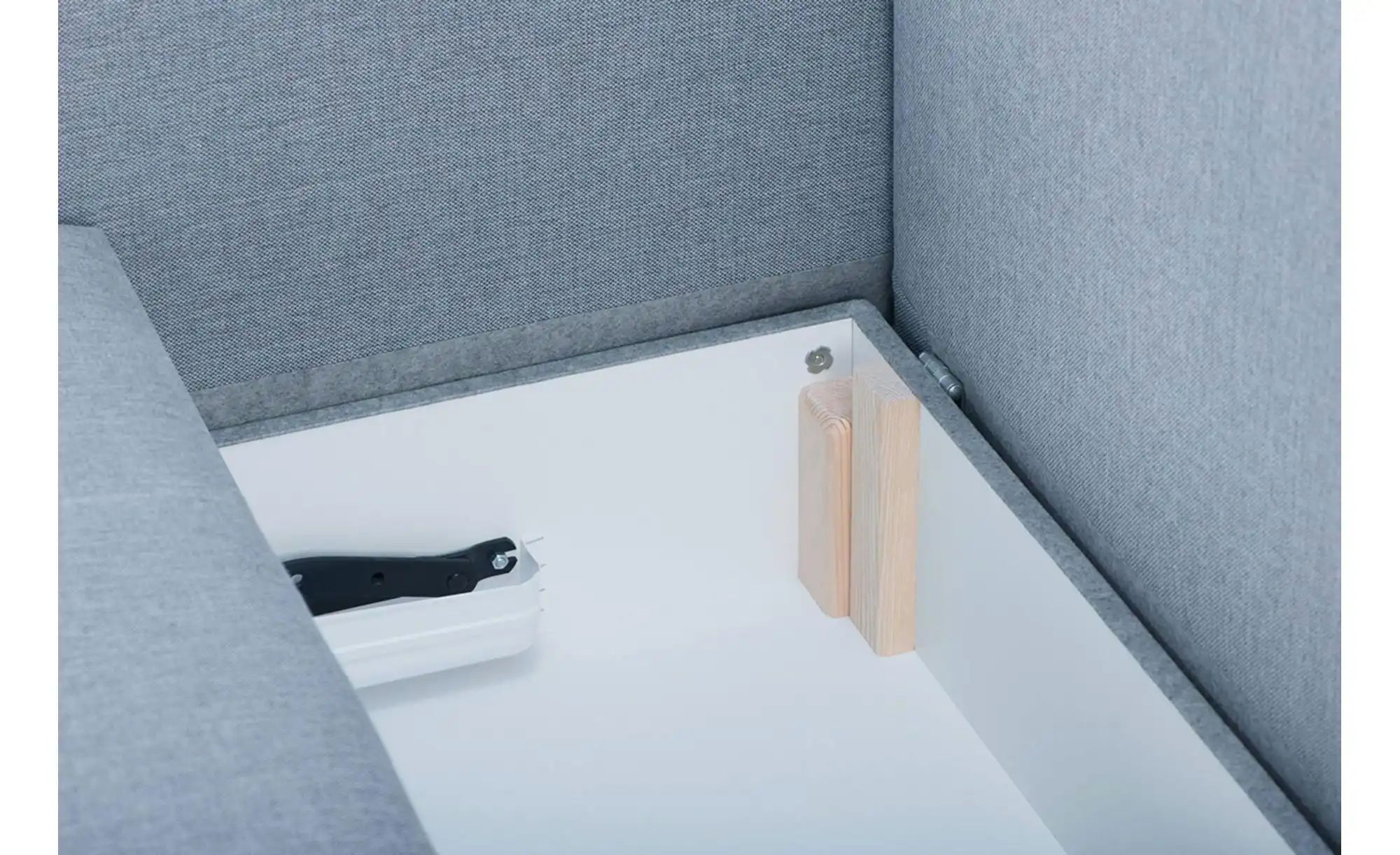 Thumbnail - KONSIMO Einzelsofa  Revo ¦ blau ¦ Maße (cm): B: 233 H: 80 Polstermöbel > Sofas > 3-Sitzer - Höffner