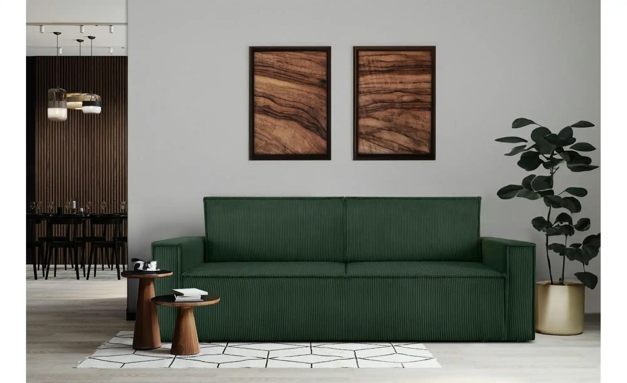 KONSIMO Einzelsofa  Napi ¦ grün ¦ Maße (cm): B: 228 H: 89 Polstermöbel > So günstig online kaufen