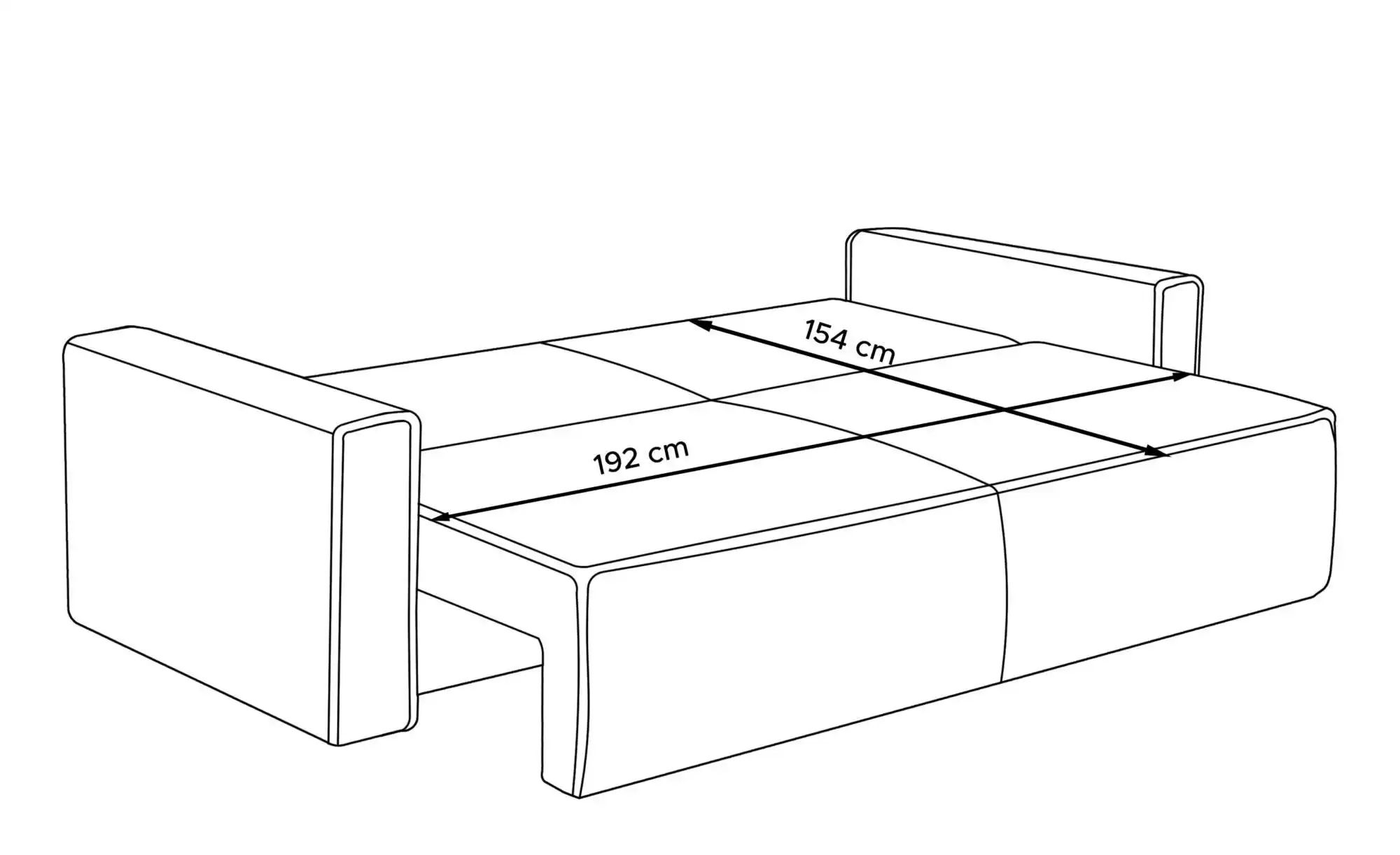 Thumbnail - KONSIMO Einzelsofa  Napi ¦ grün ¦ Maße (cm): B: 228 H: 89 Polstermöbel > Sofas > 3-Sitzer - Höffner