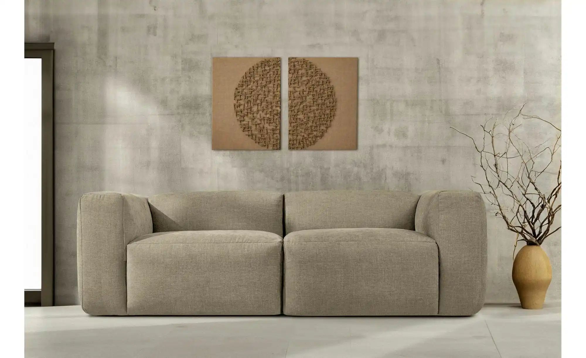 KONSIMO Einzelsofa  Buffo ¦ braun ¦ Maße (cm): B: 250 H: 73 Polstermöbel > günstig online kaufen