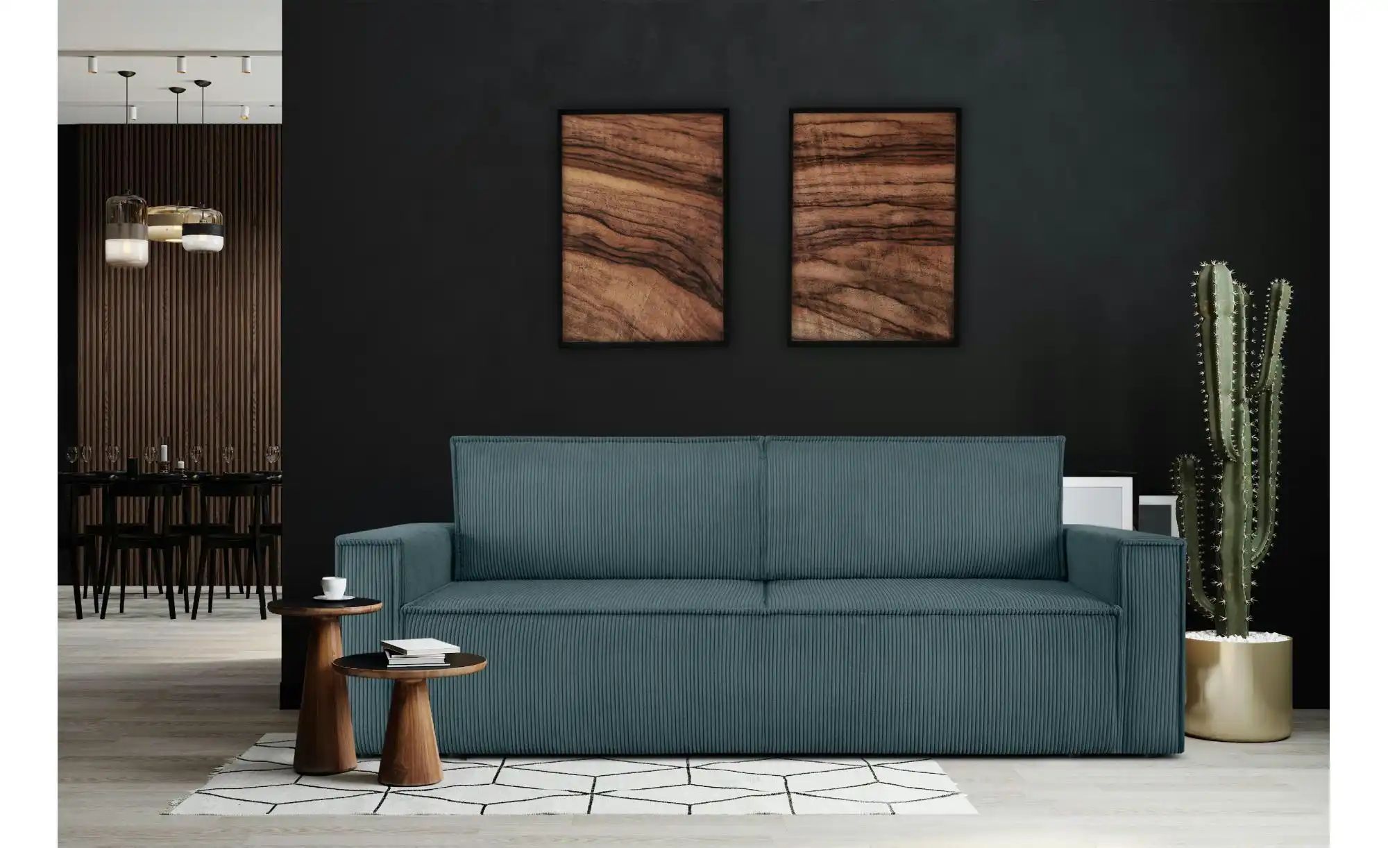 KONSIMO Einzelsofa  Napi ¦ blau ¦ Maße (cm): B: 244 H: 89 Polstermöbel > So günstig online kaufen