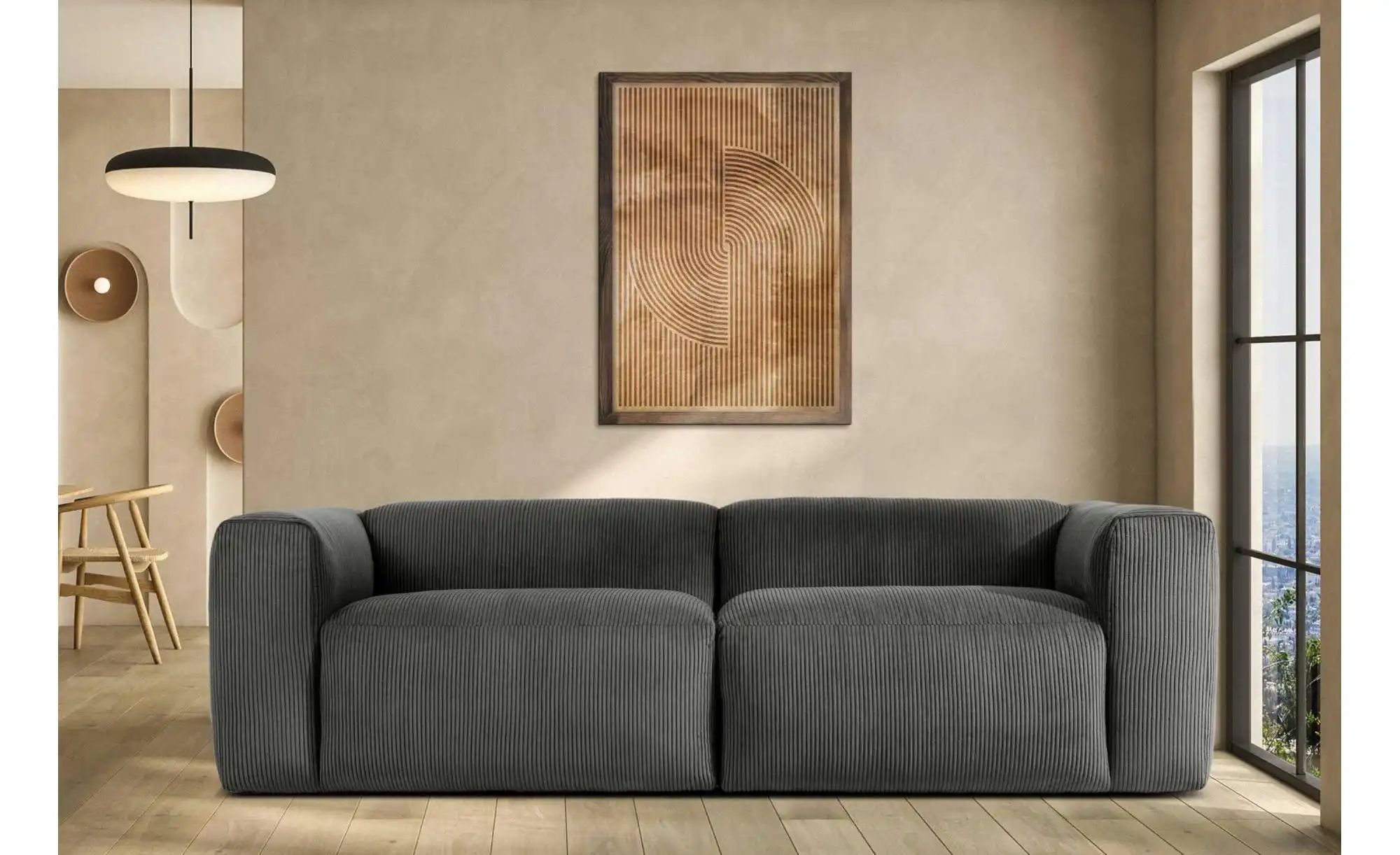 KONSIMO Einzelsofa  Buffo ¦ grau ¦ Maße (cm): B: 250 H: 73 Polstermöbel > S günstig online kaufen