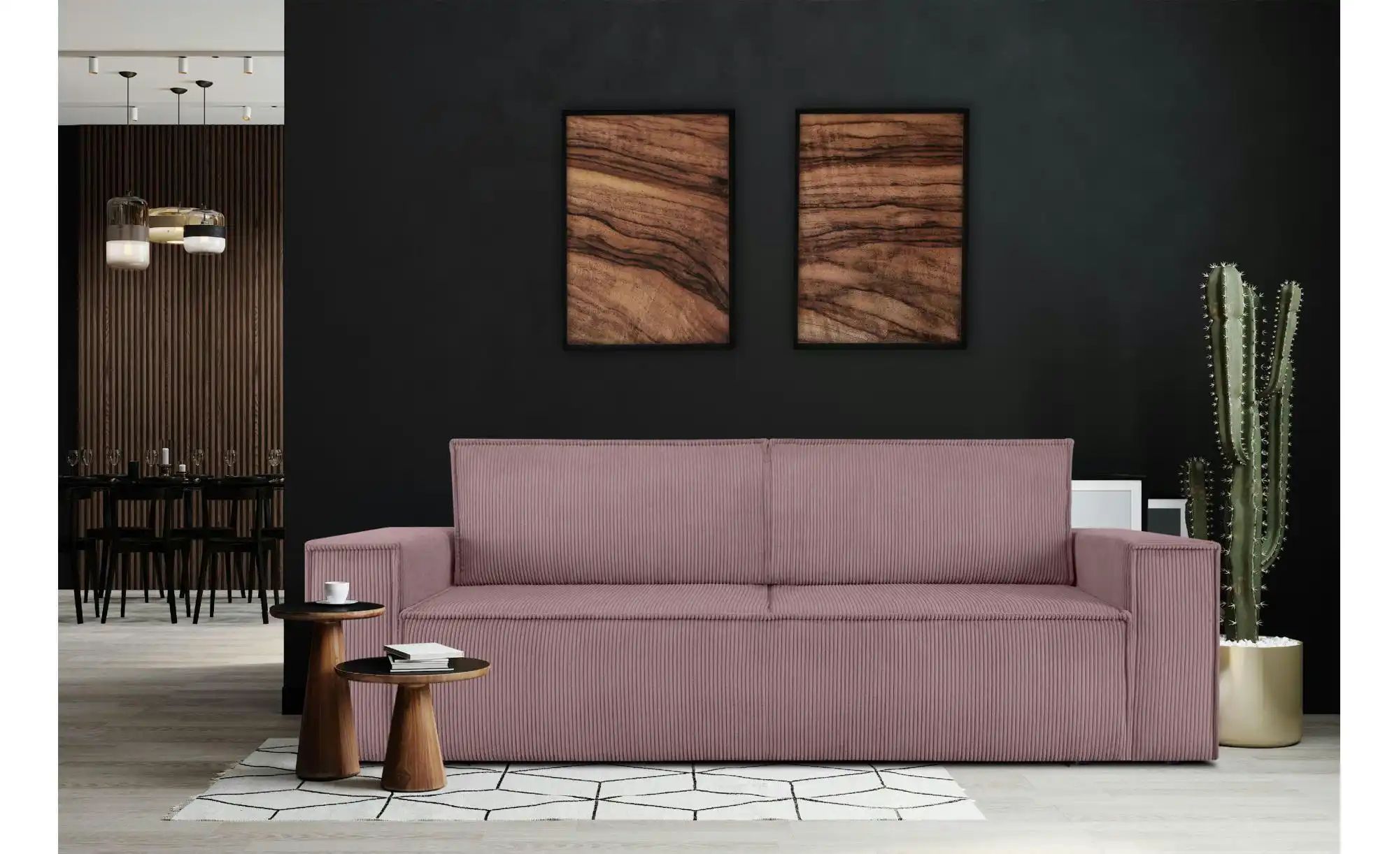 Thumbnail - KONSIMO Einzelsofa Napi ¦ rosa/pink ¦ Maße (cm): B: 244 H: 89 Polstermöbel > Sofas > 3-Sitzer - Höffner