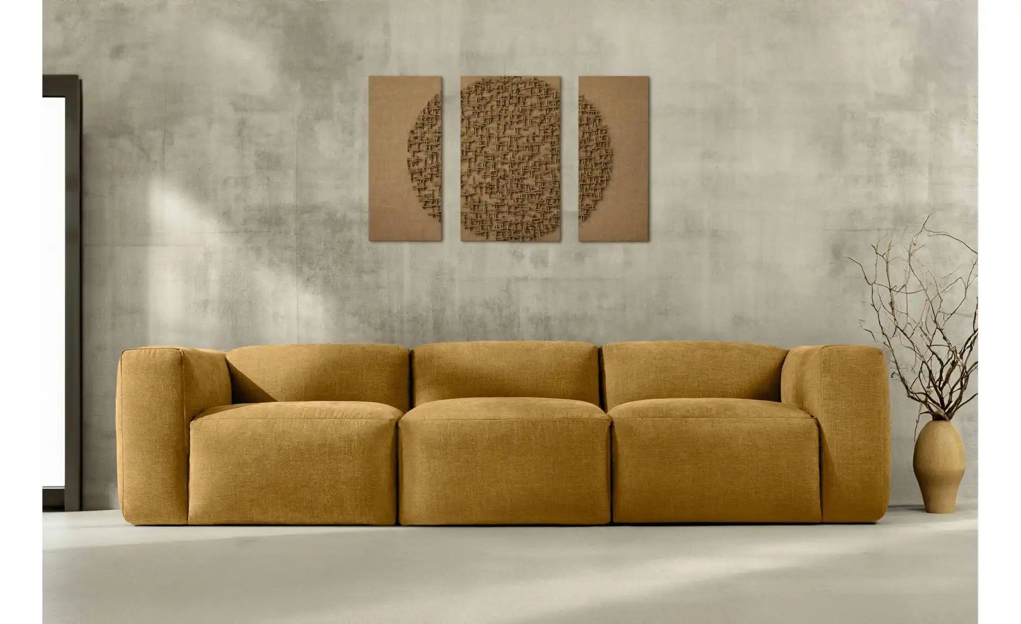 KONSIMO Einzelsofa  Buffo ¦ gelb ¦ Maße (cm): B: 290 H: 73 Polstermöbel > S günstig online kaufen