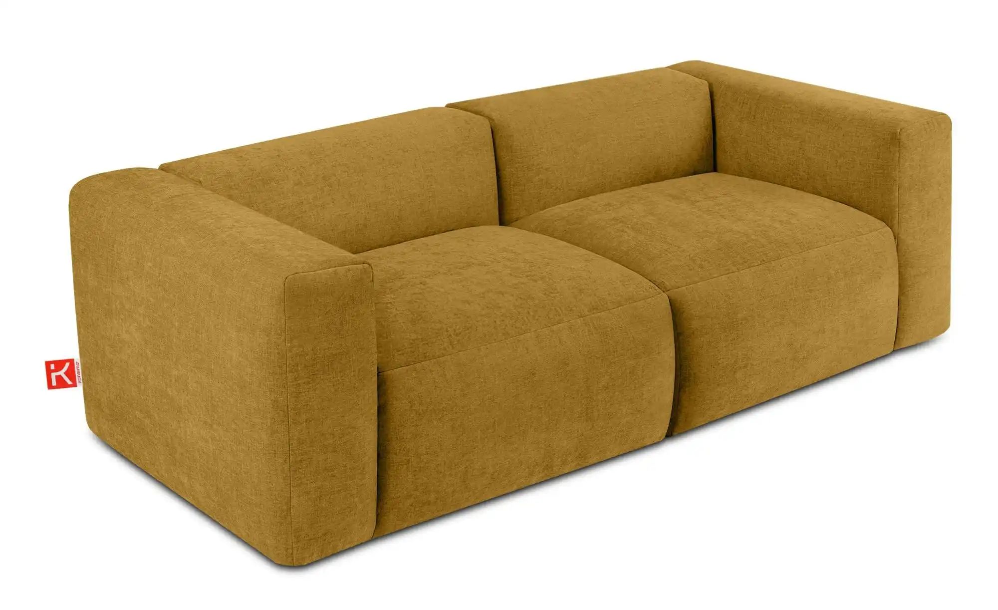 KONSIMO Einzelsofa  Buffo ¦ gelb ¦ Maße (cm): B: 250 H: 73 Polstermöbel > S günstig online kaufen